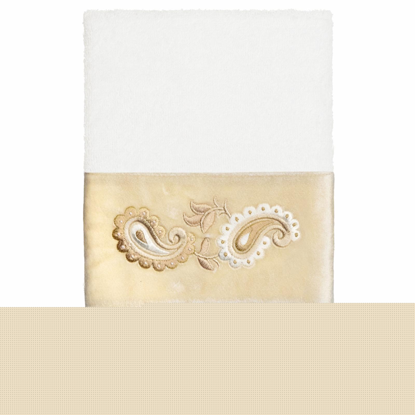 Linum Home Textiles Turkish Cotton Mackenzie 2 Piece Embellished Hand Towel Set