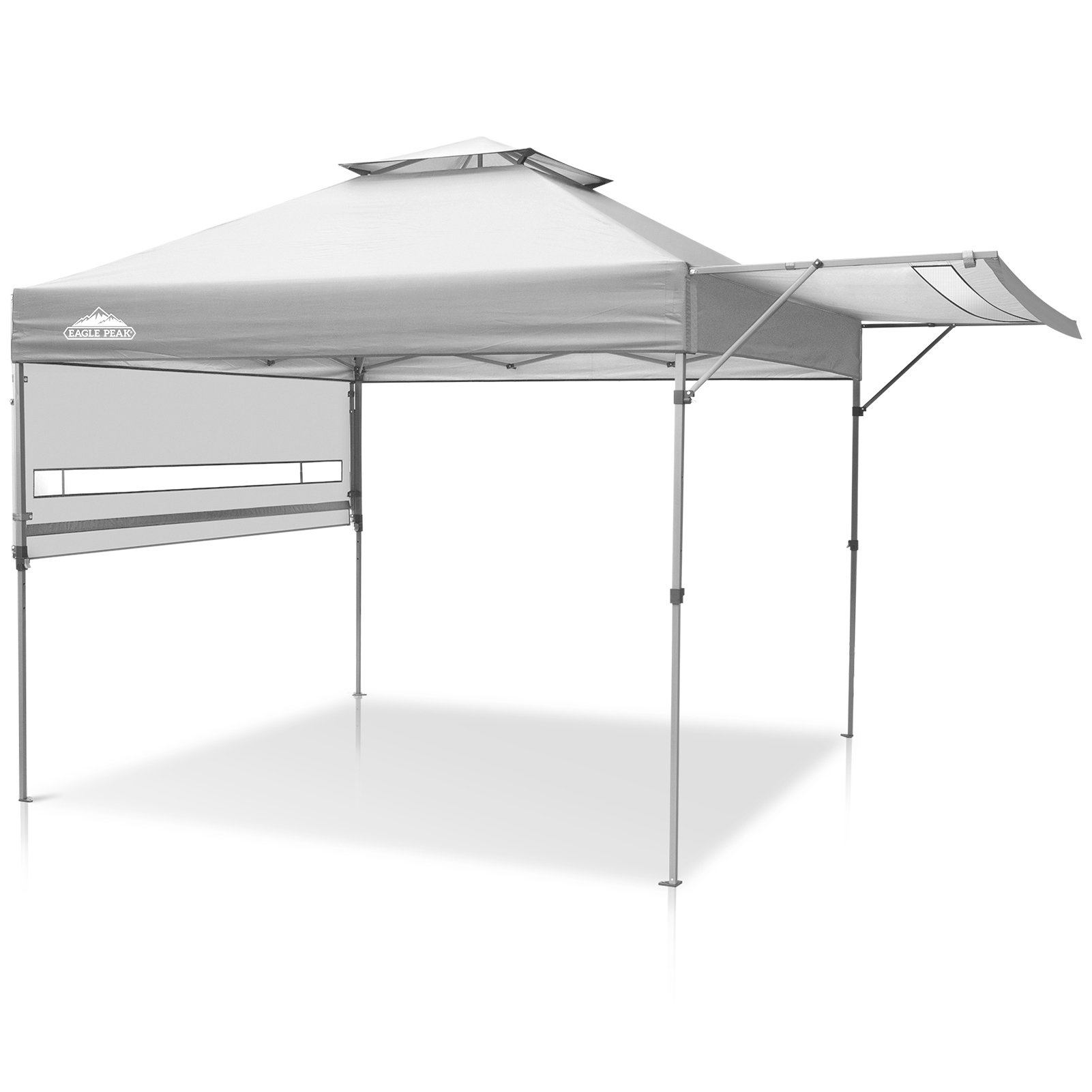 EAGLE PEAK 17' x 10' Pop up Gazebo Canopy Tent Instant Outdoor Canopy Sun Shelter (White)