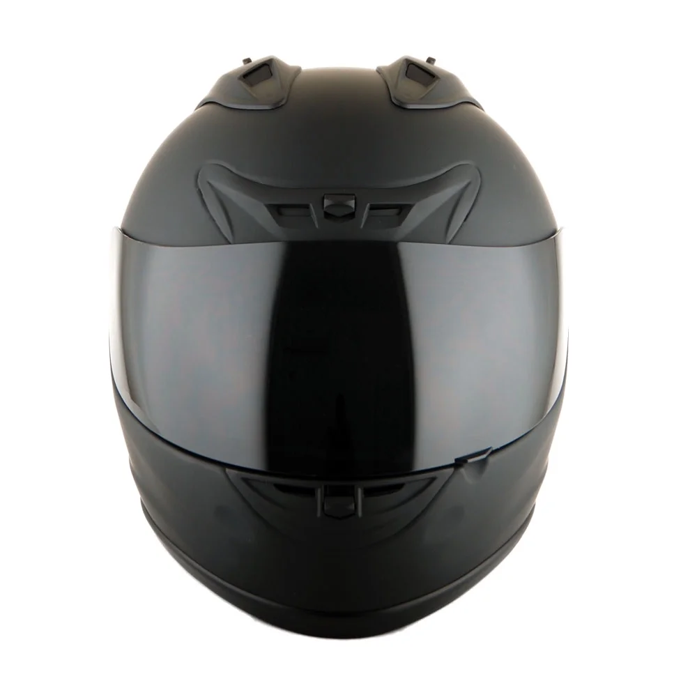 1Storm New Motorcycle Bike Full Face Helmet JH901 Matt Black + One Extra Clear Shield
