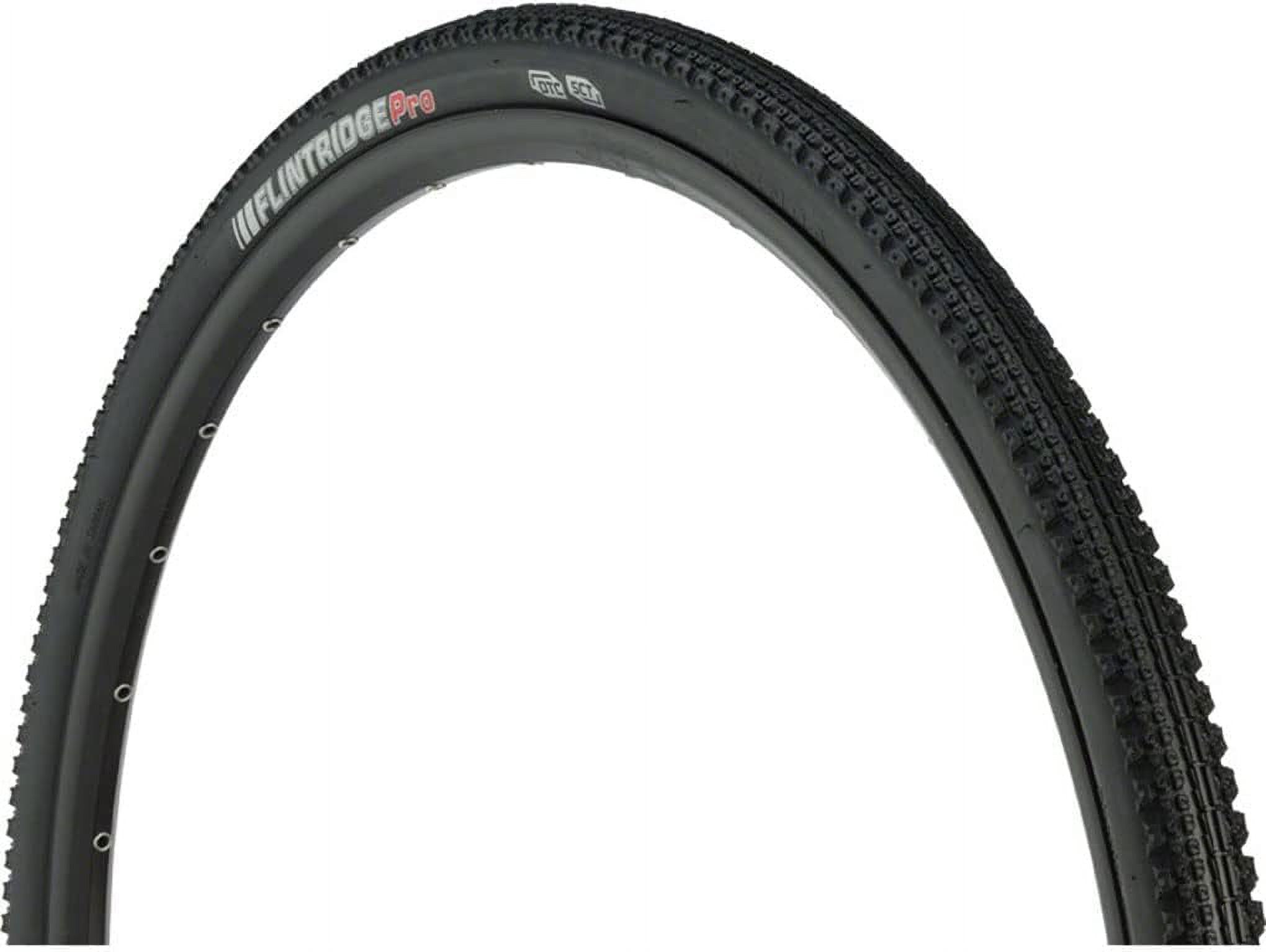 Flintridge Pro TR Bike Tire | Clincher, Tubeless Ready | Race, Gravel | Lightweight, Durable, Fast Rolling, Hard Pack/Rough Conditions | Folding Bead Construction, 120 TPI, 50 PSI | Multiple Sizes | B
