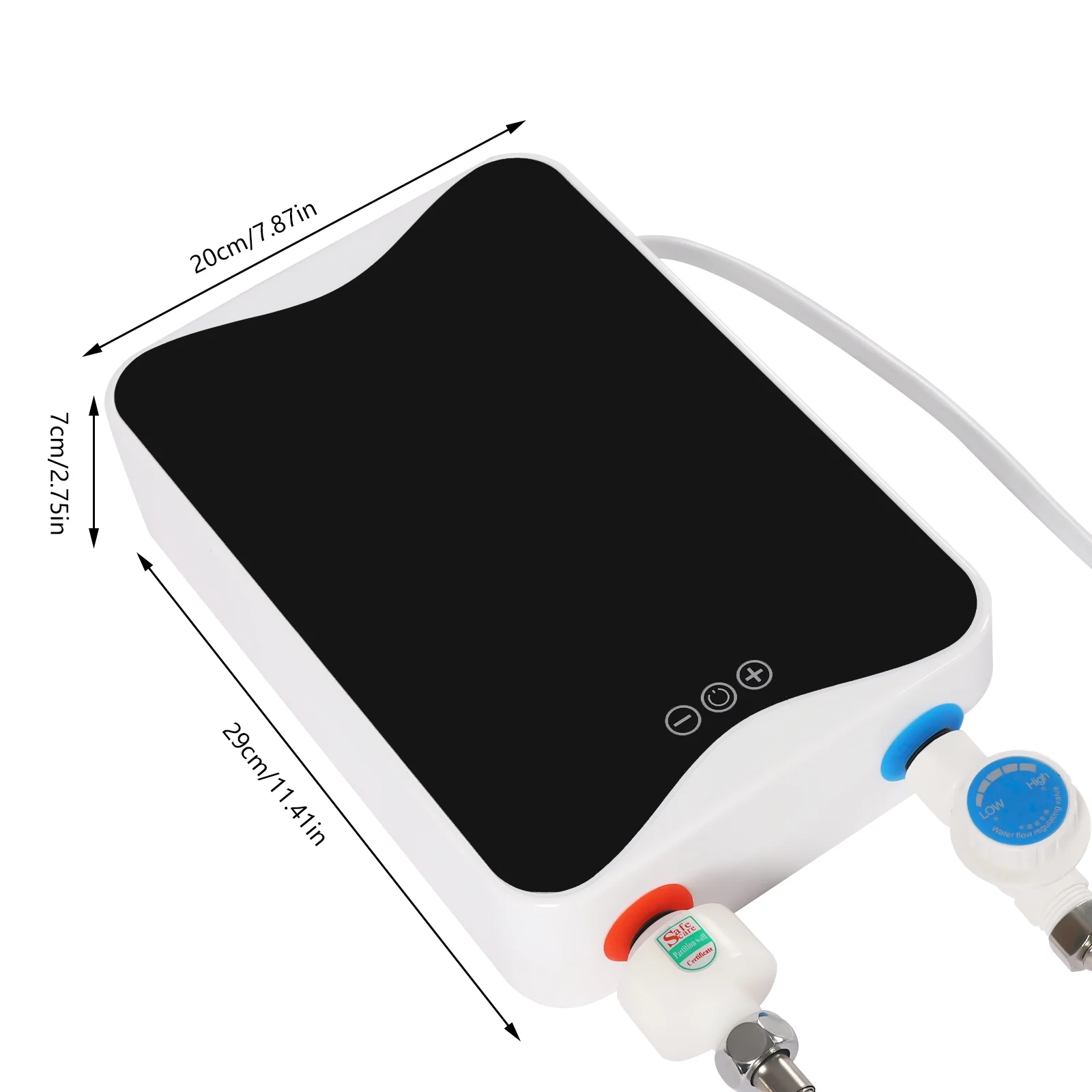 YIYIBYUS Electronic Instant Water Heater Thermostat Tankless Mini Hot water Heater for Kitchen Sinks Bathroom Shower 5500W