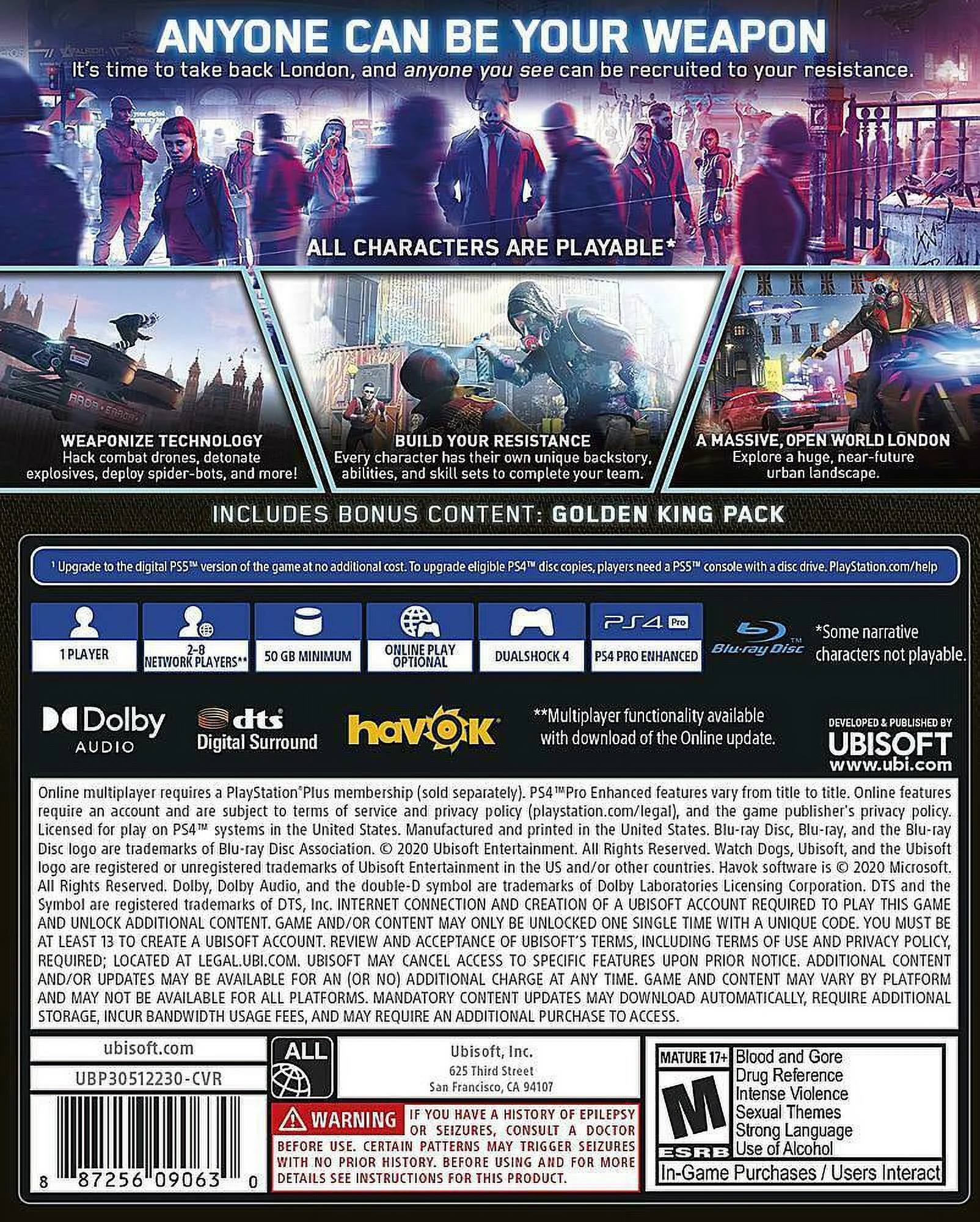 Watch Dogs: Legion Standard Edition - PlayStation 4, PlayStation 5