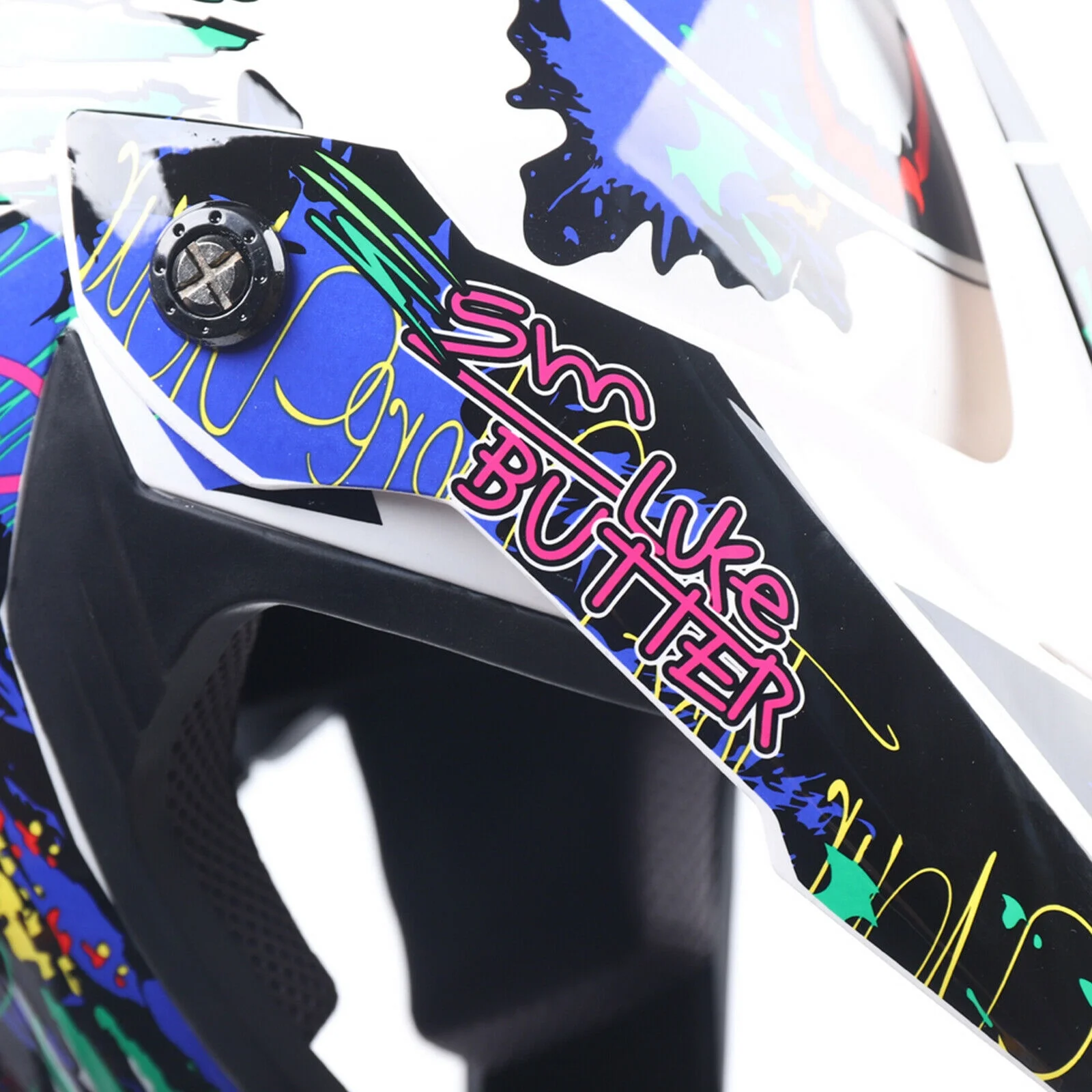 Oukaning Motocross Helmet Gear, Unisex Youth & Kids Offroad Street Dirt Bike ATV Motorcycle Helmet with Goggles & Gloves