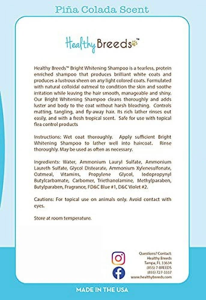 Healthy Breeds Norwich Terrier Bright Whitening Shampoo 12 oz