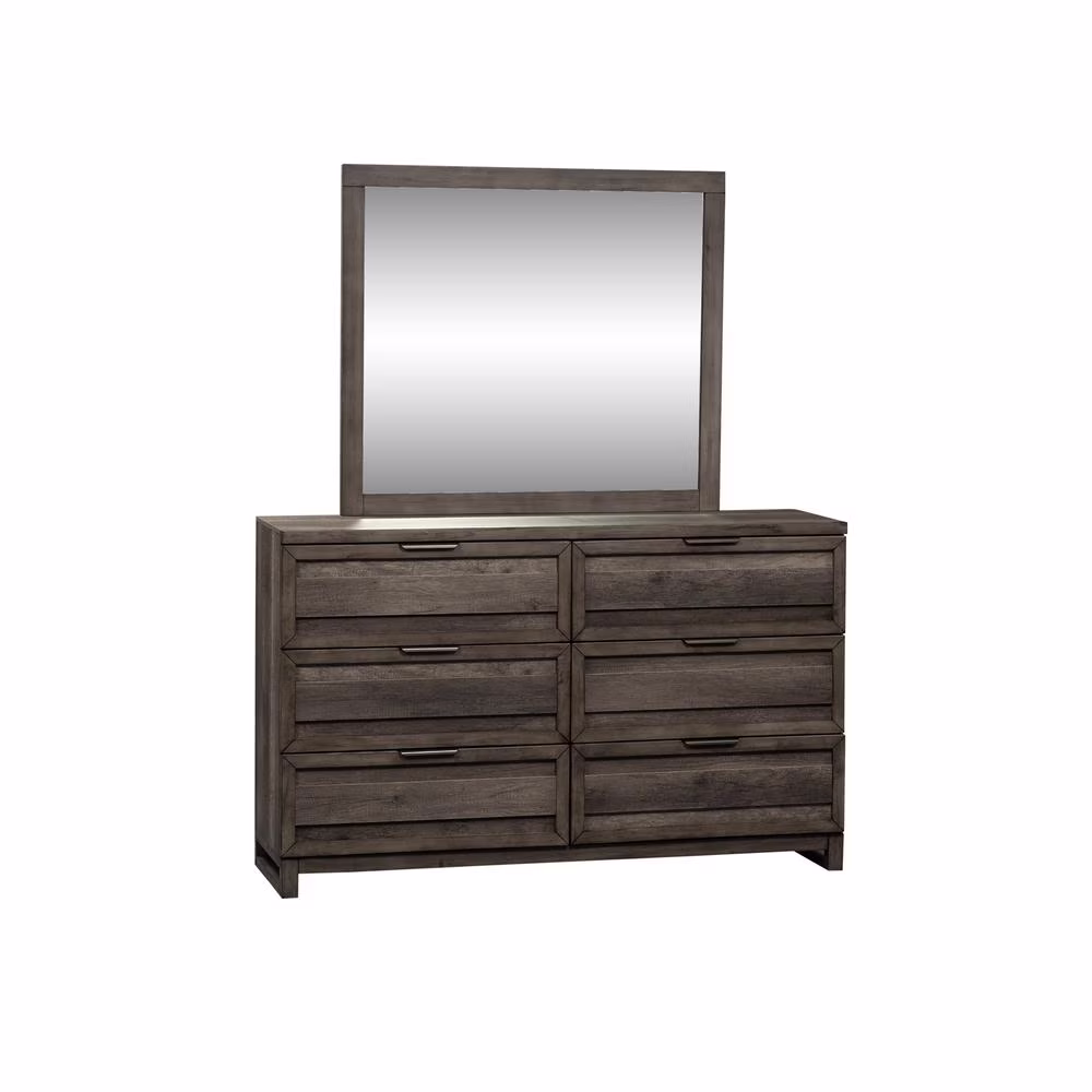 Tanners Creek Medium Gray Dresser & Mirror