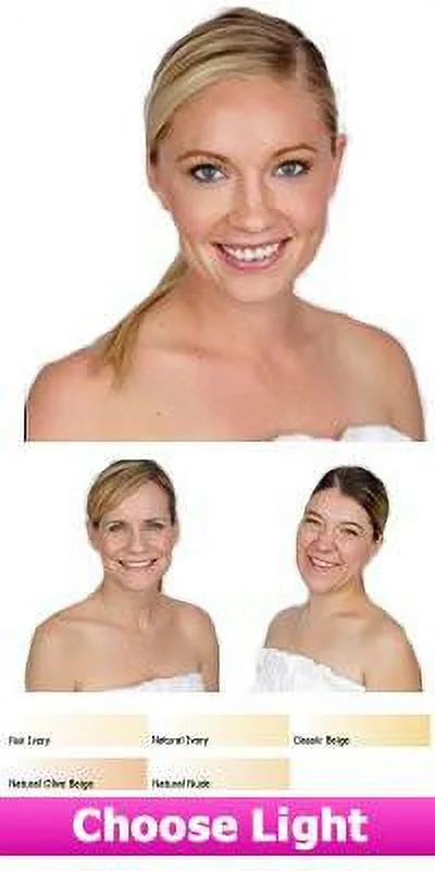 Glam Air Water-Based Makeup Foundation Matte M4 Classic Beige and M6 Golden Beige Airbrush Makeup - 0.25 Oz