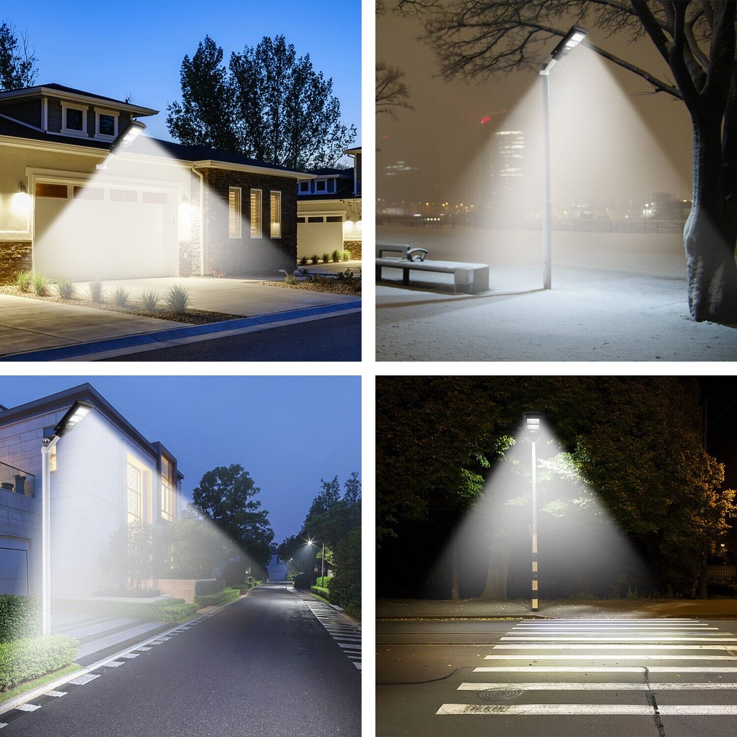 9900000000LM Commercial LED Solar Street Lights Dusk to Dawn BIG Road Lamp +Pole