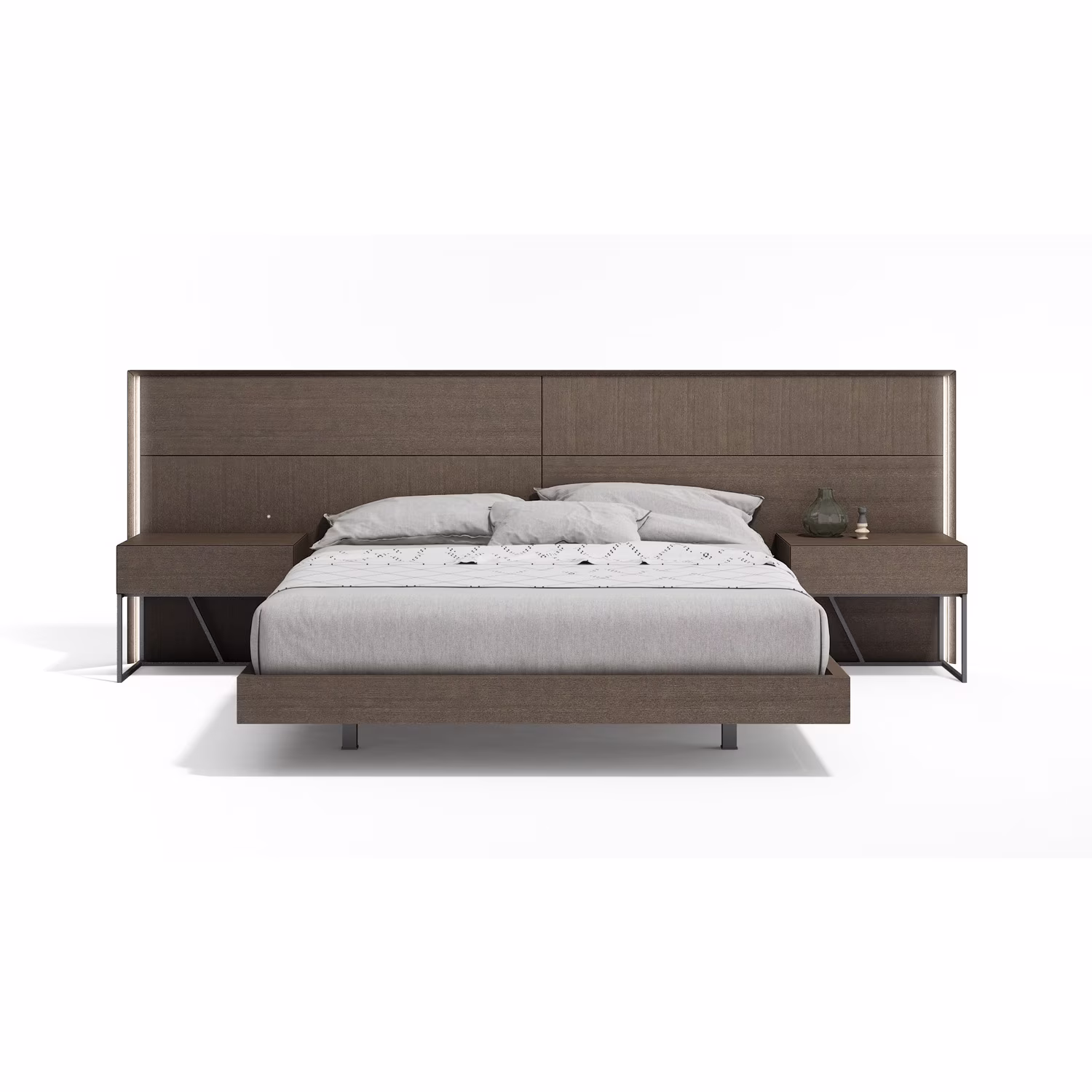 J&M Furniture Almada Queen Bed in Ash