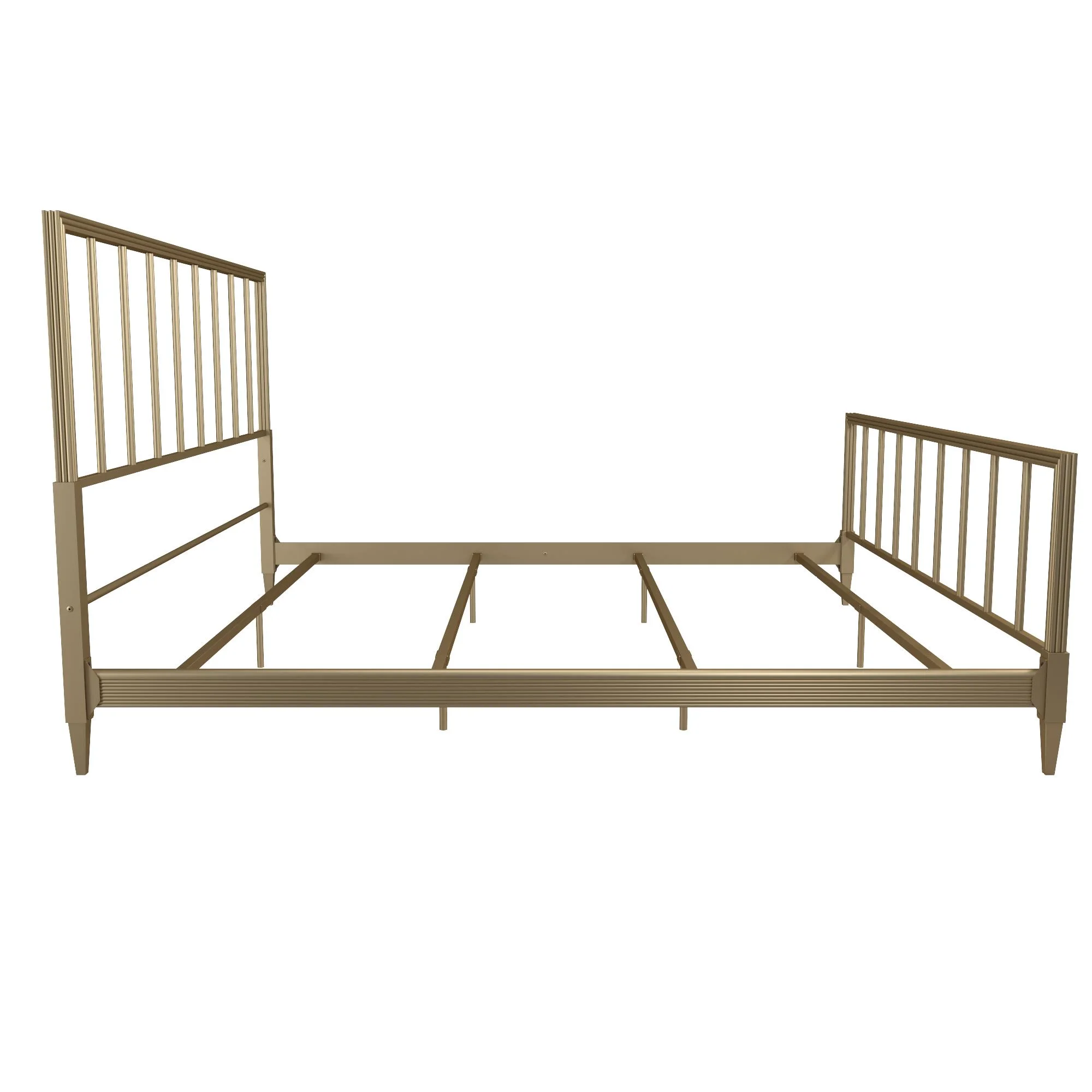 CosmoLiving by Cosmopolitan Blair Brass Metal Bed, King