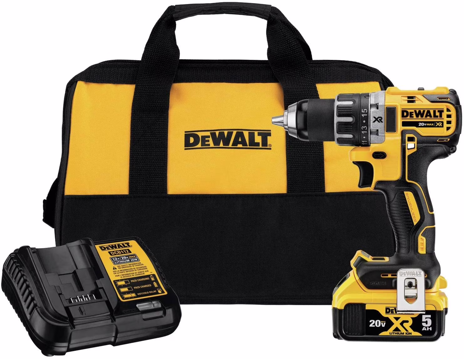 DEWALT 20V MAX XR Cordless Drill, 1/2-Inch (DCD791P1)