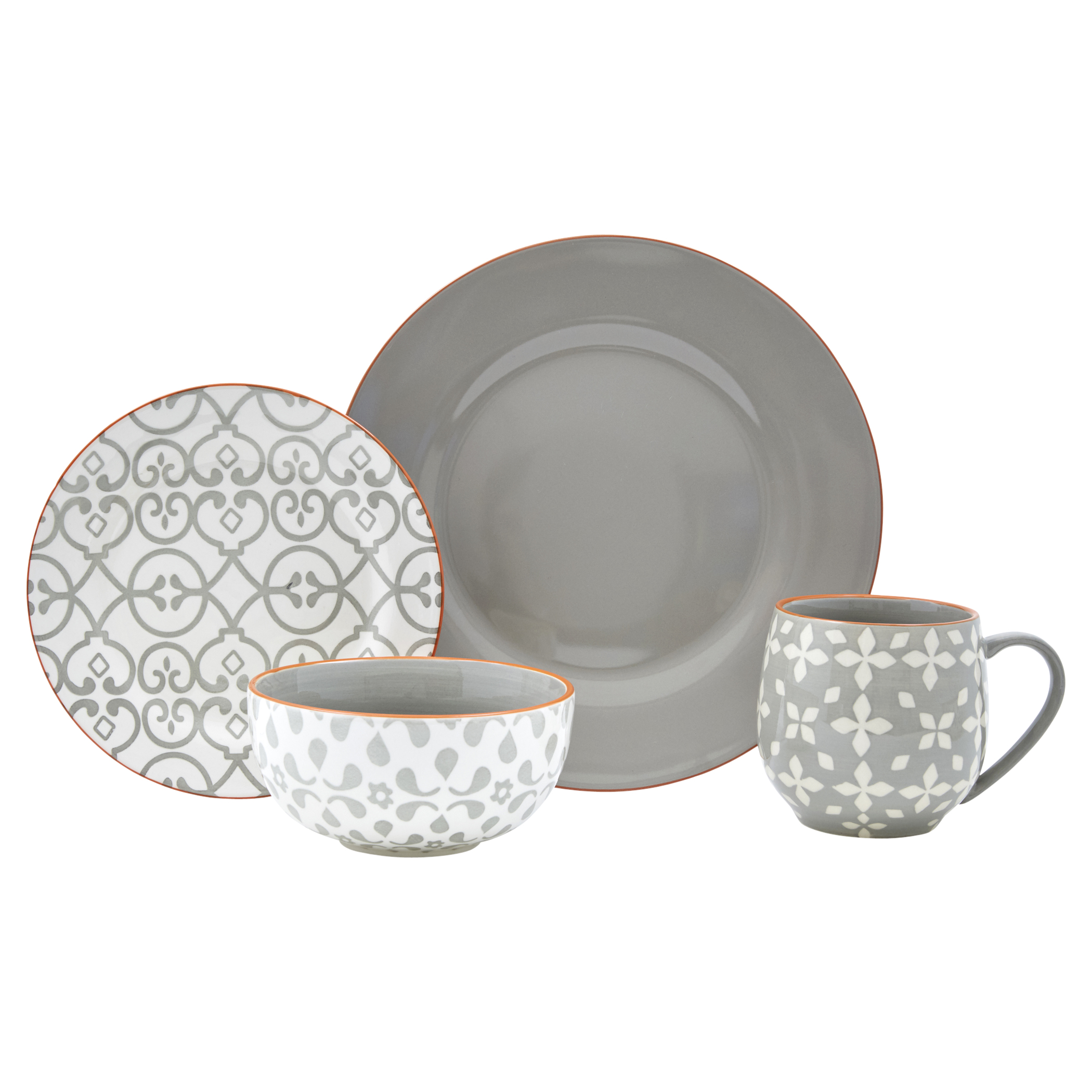 Baum Felice 16 Piece Stoneware Dinnerware Set