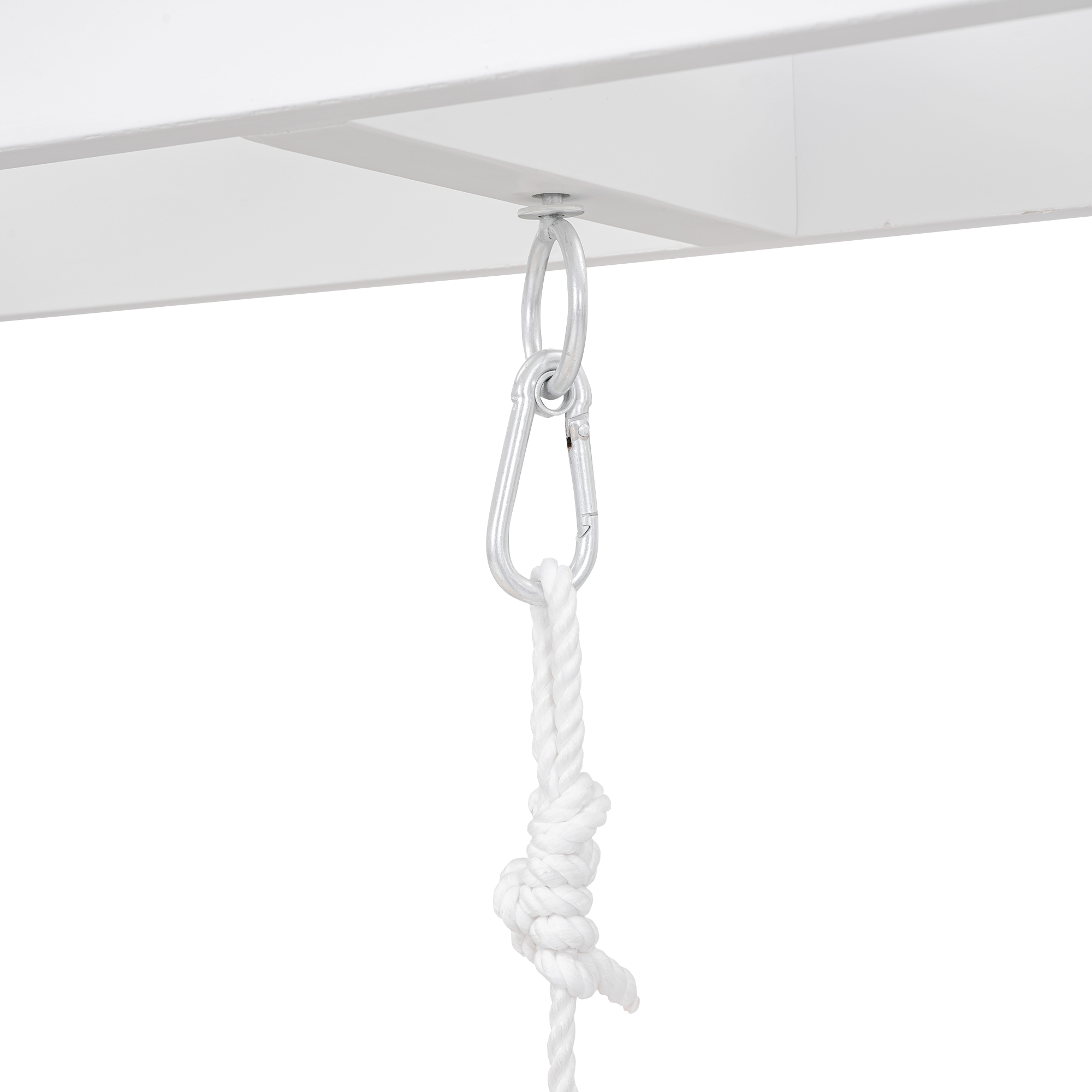 CoSoTower Extendable Twin Daybed with Swing and Ring Handles, White