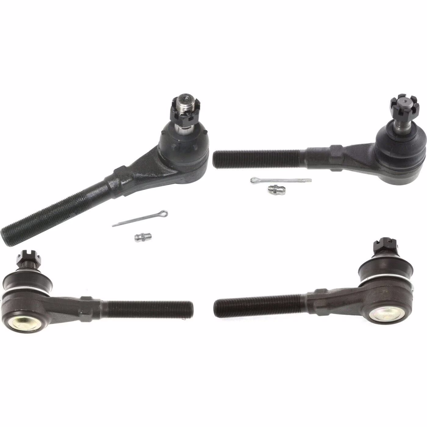 Teledu Tie Rod End For Ford Lincoln 4WD (2) Inner Tie Rod Ends (2) Outer Tie Rod Ends
