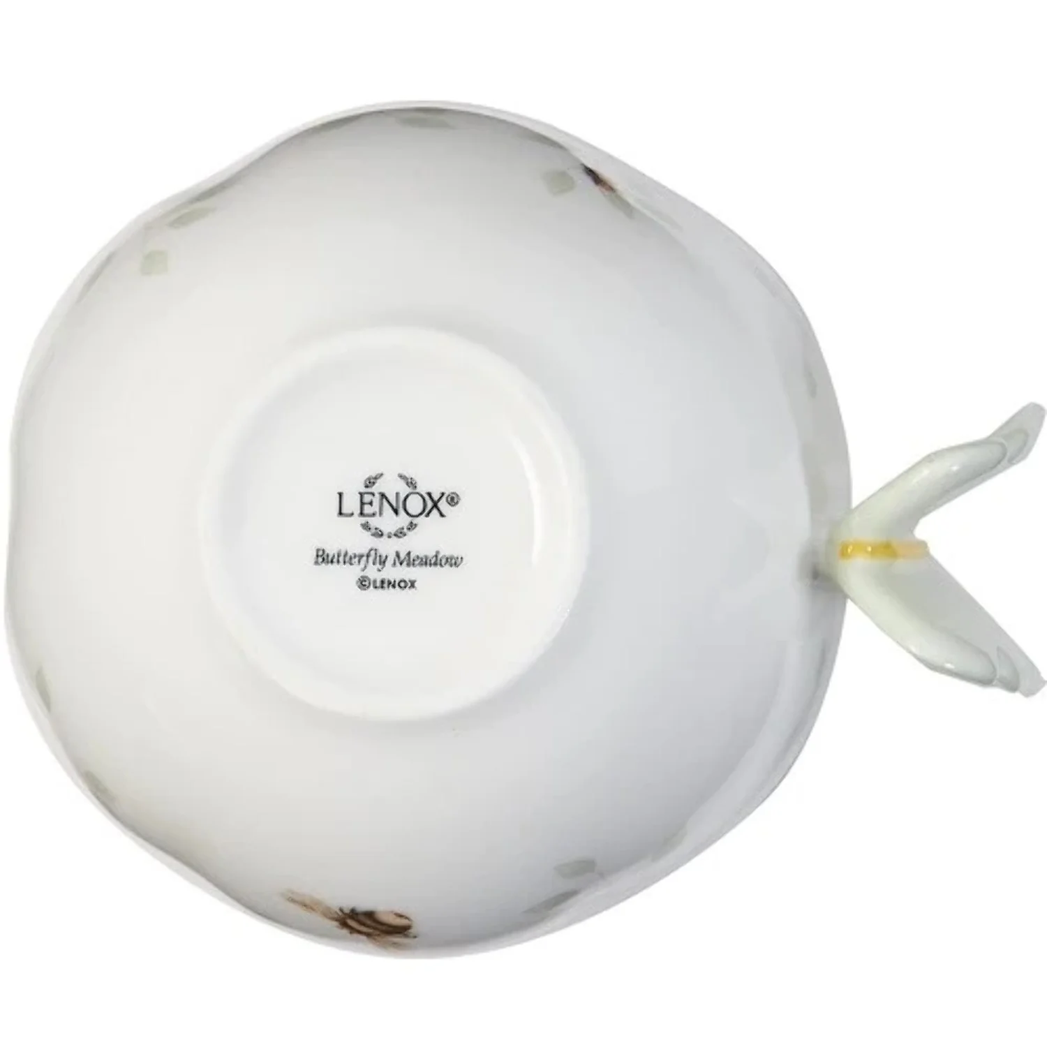 LENOX Butterfly Meadow Green Cup  Saucer