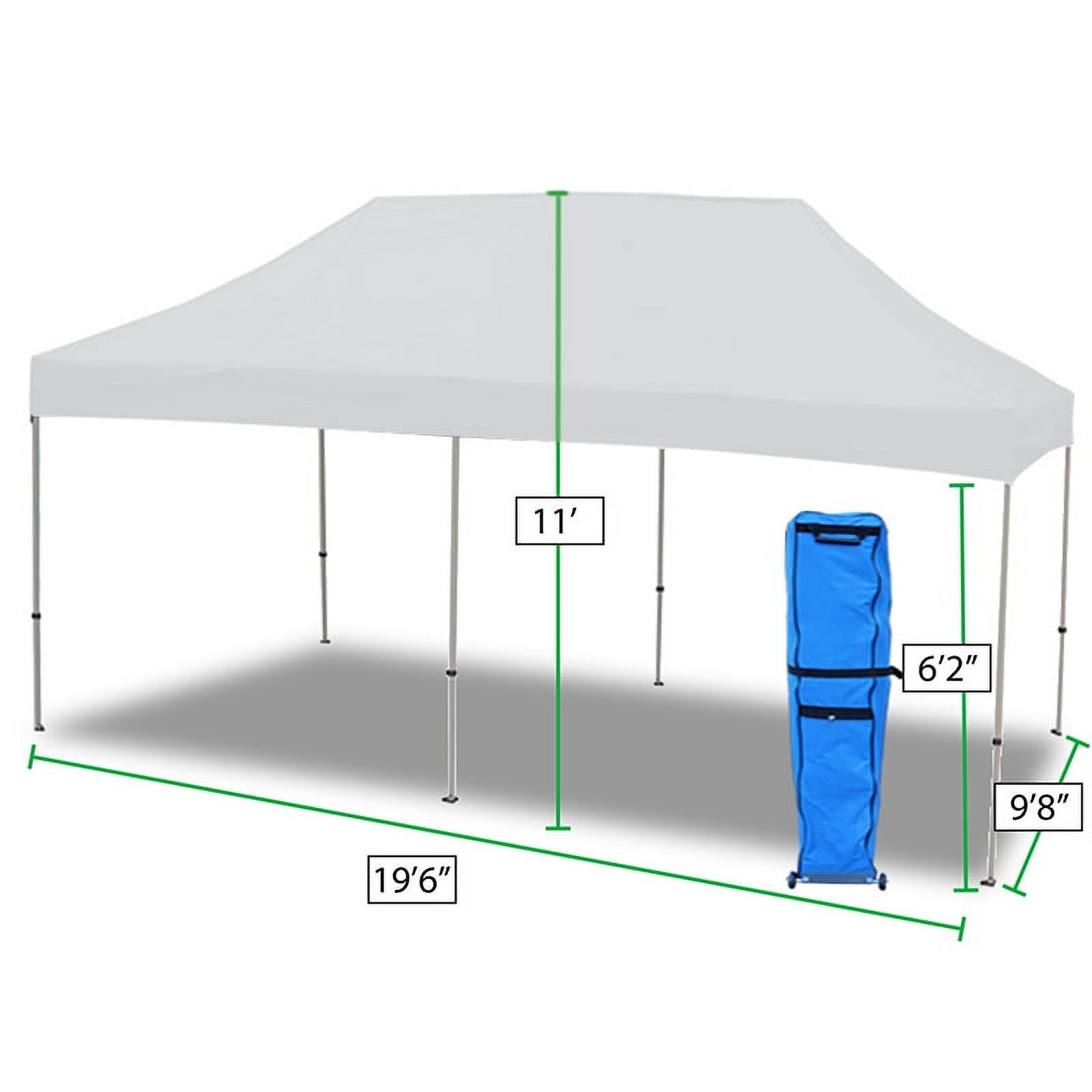 King Canopy Tuff Tent 10'x20' Instant Pop up Canopy , 1-Inch Aluminum Frame, White