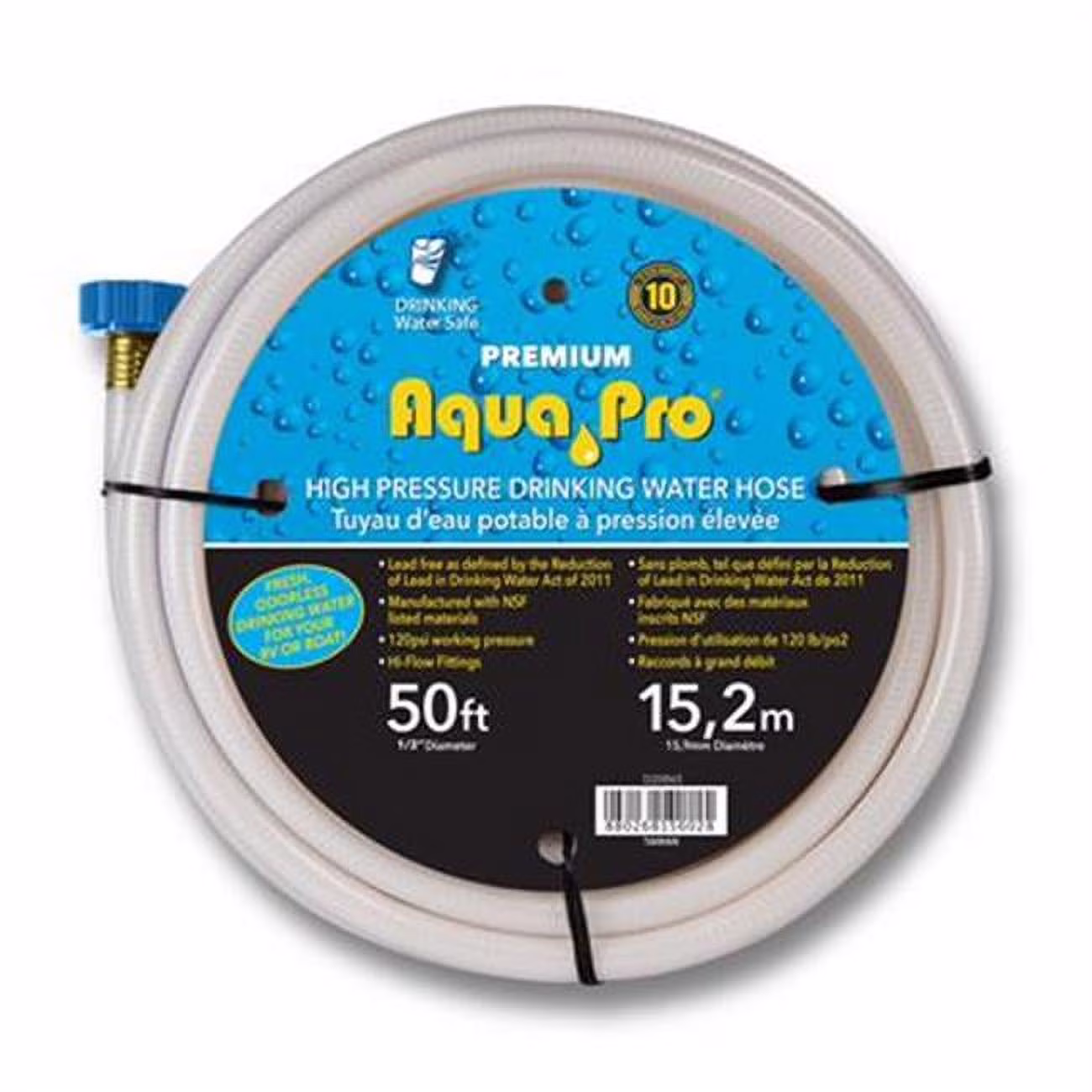 W20865 0.5 in. Supreme Drinking Water Hose, White