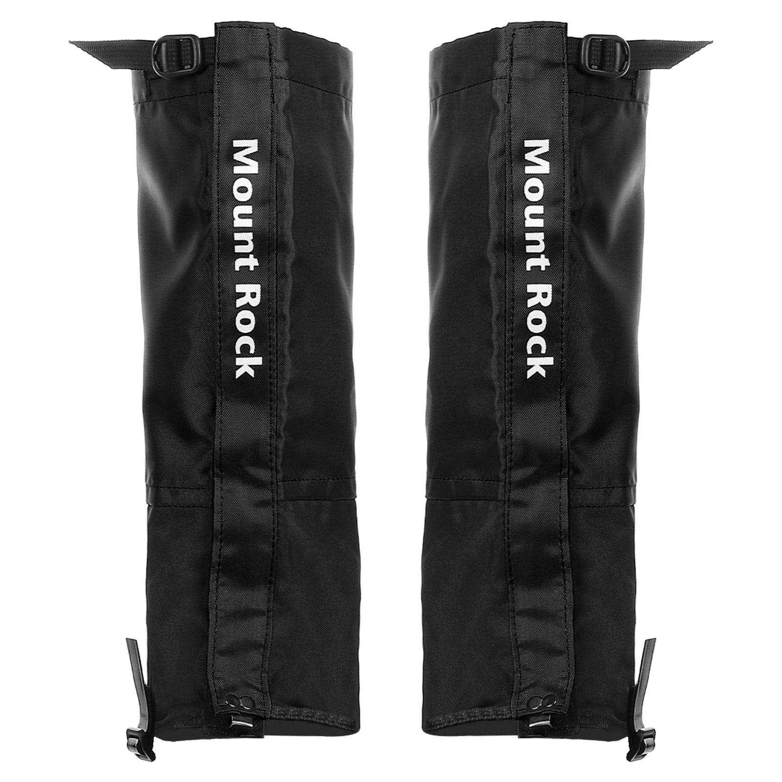 Uxcell Leg Gaiters, Waterproof Shoe Covers Adjustable Snow Boot Gaiter, Black, XL