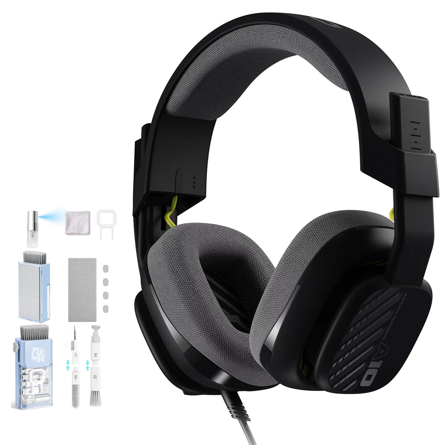 Astro Gaming A10 Gen 2 Wired Stereo Over-the-Ear Gaming Headset Black With Bolt Axtion Cleaning Kit Bundle Like New