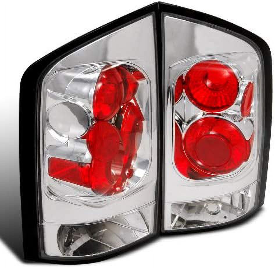 Tail Lights Rear Brake Lamp In Chrome Housing Clear Lens Made For And Compatible With 2005 - 2015 Nissan Armada 05 06 07 08 09 10 11 12 13 14 15