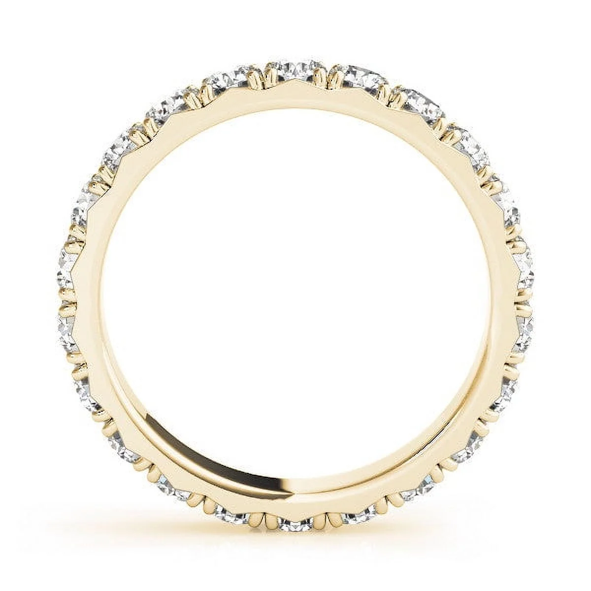 FRENCH CUT DIAMOND ETERNITY WEDDING BAND
