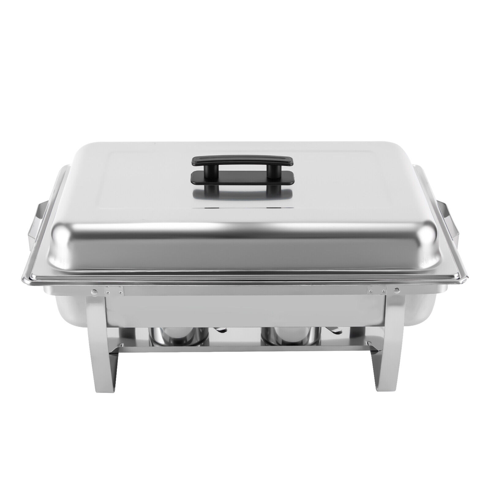 Miumaeov 9.5QT Stainless Steel Catering Chafer Chafing Dish Sets Rectangular Buffet Warmer with Fuel Holder and Lid