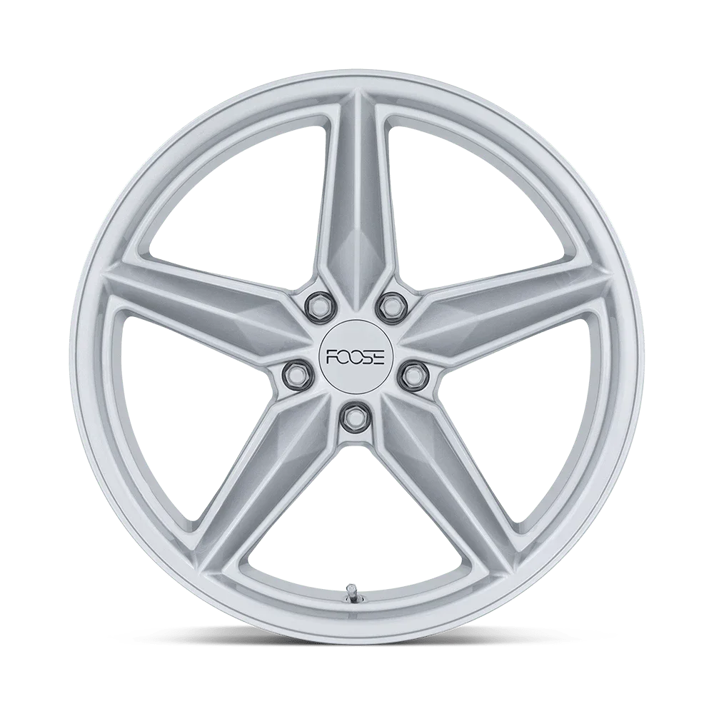 FOOSE F174 CF8 19X9.5 5X120 17ET 72.56CB GLOSS SILVER WHEEL