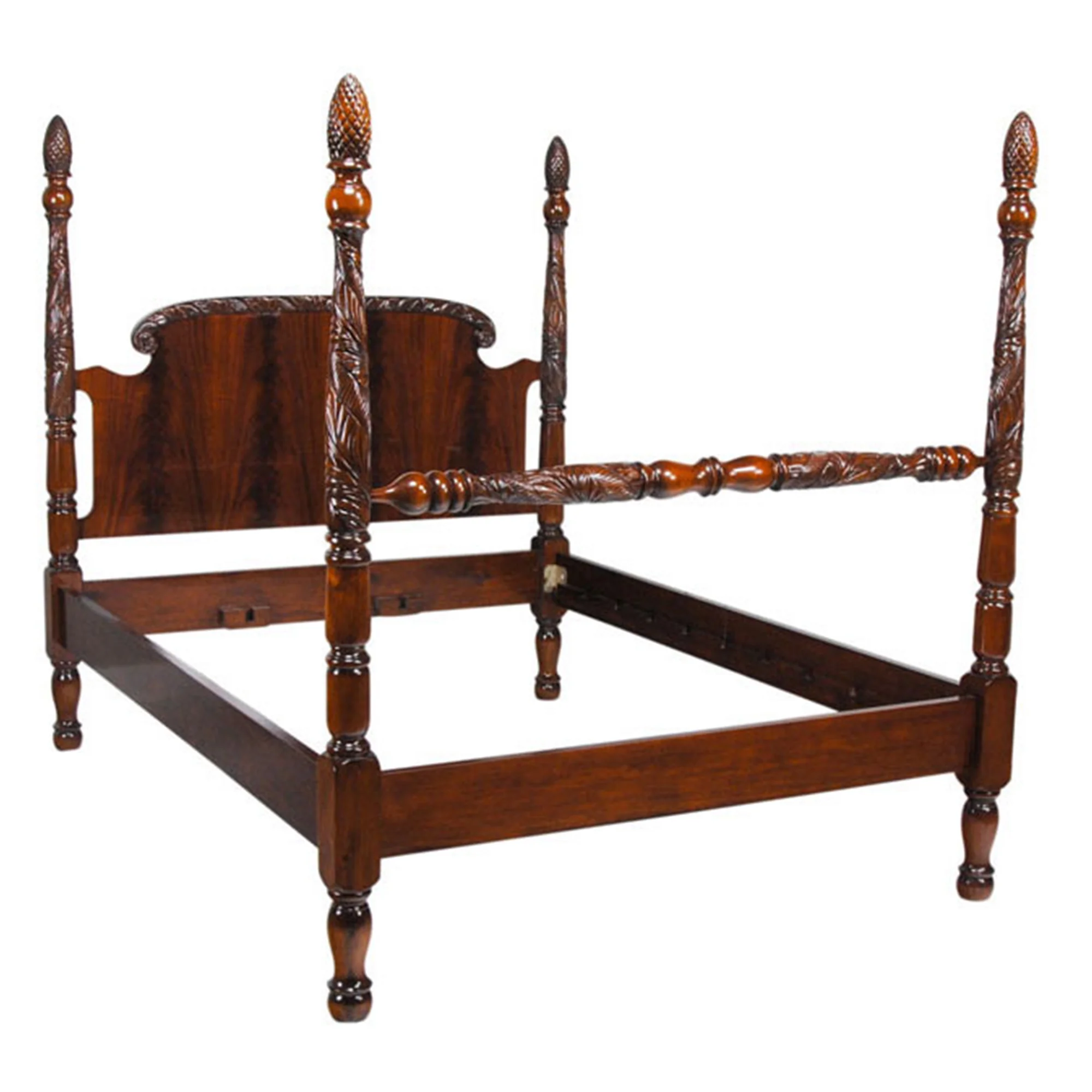King Size Mahogany Poster Bed