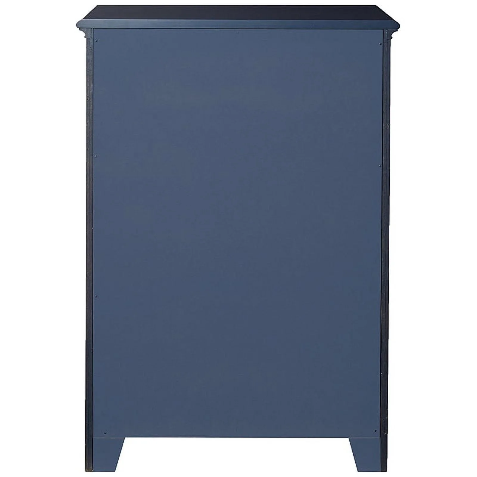 My Home Furnishings Bailey Wood 5-Drawer Chest in Williamsburg Blue