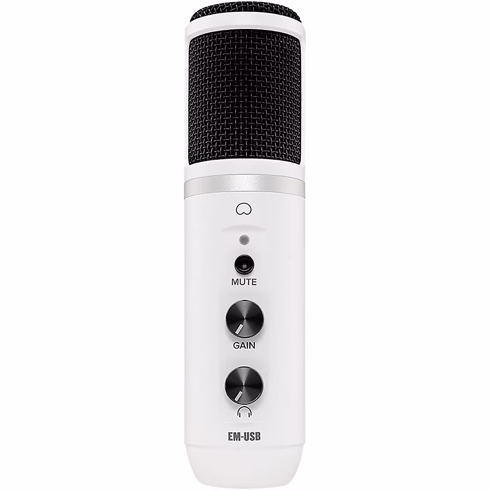 Mackie EM-USB USB Condenser Microphone, White