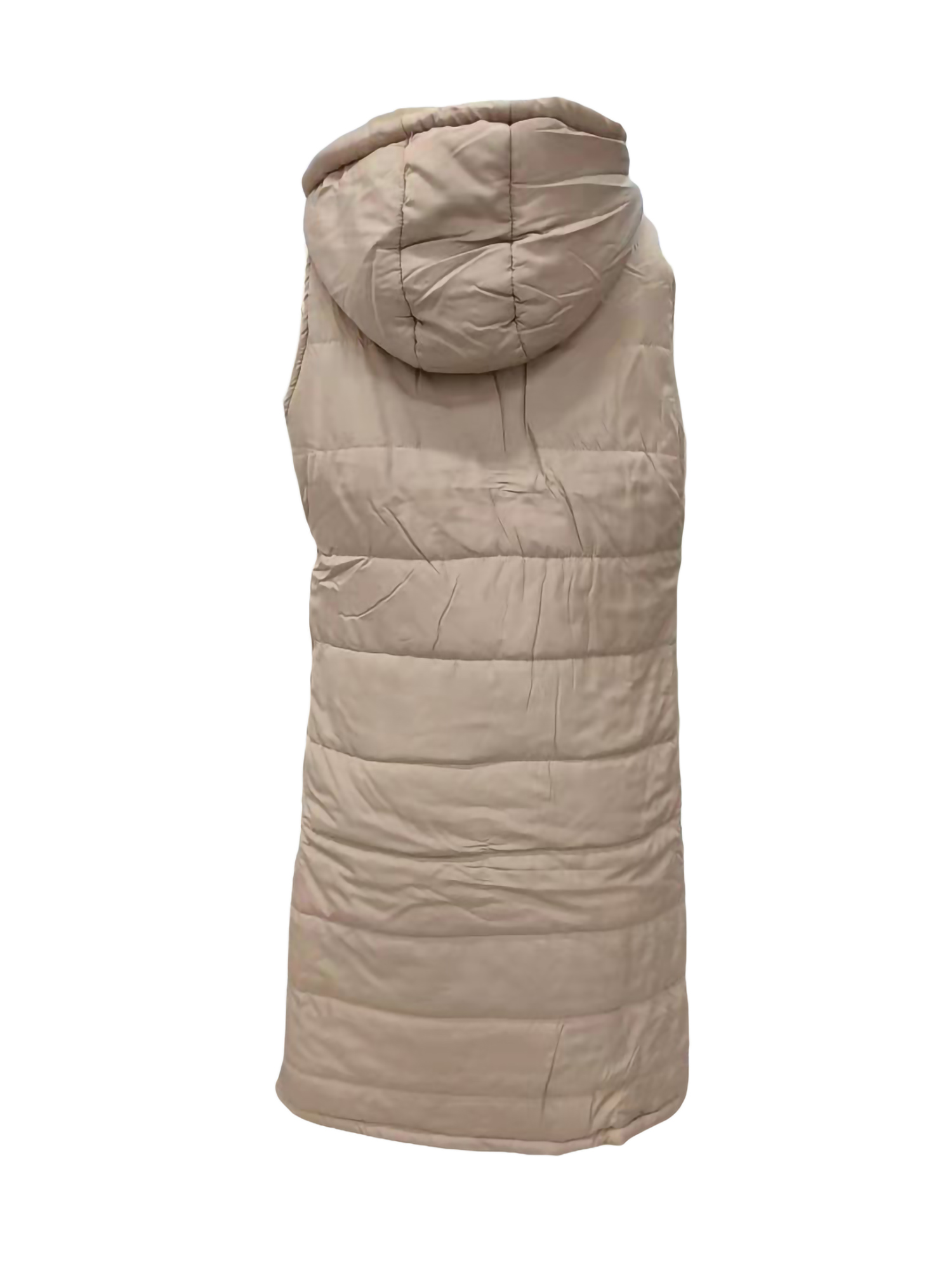 Women's Long Cotton Vest Coat ,Casual Slim Warm Hooded Vest Jacket Lightweight Outerwear