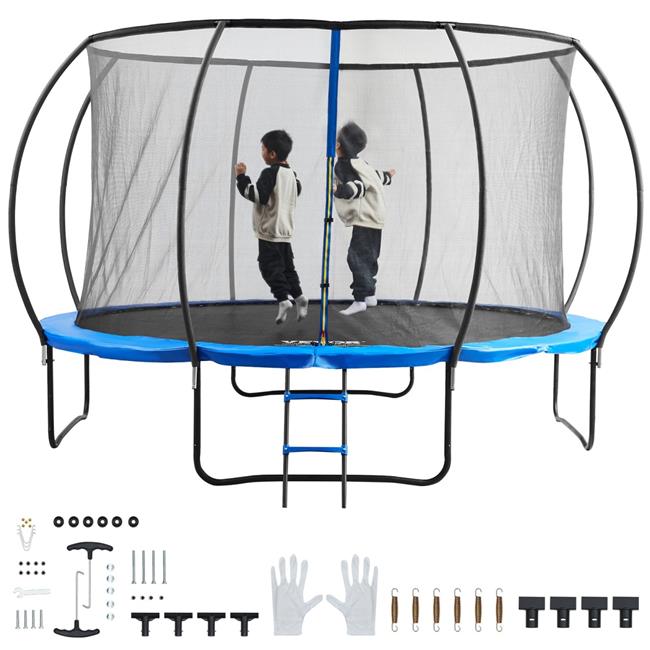 Vevor  12 ft. Heavy Duty Trampoline with Enclosure Net