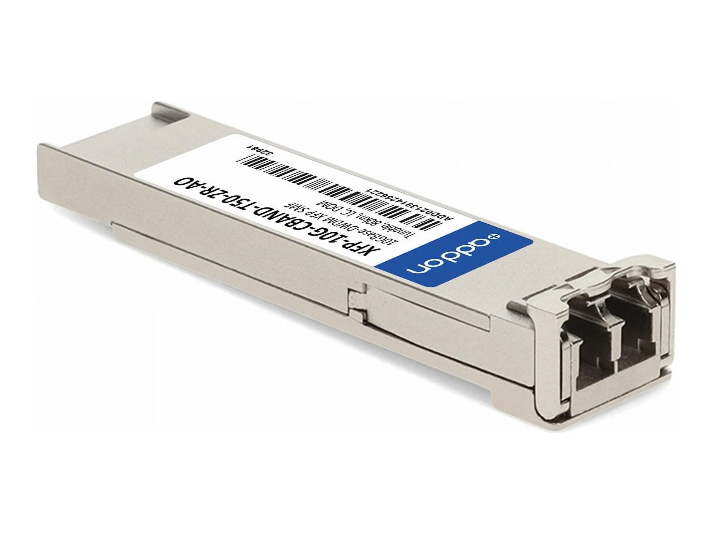 AddOn - XFP transceiver module (equivalent to: Juniper XFP-10G-CBAND-T50-ZR) - 10 GigE - 10GBase-DWDM - LC single-mode - up to 49.7 miles - 1530-1565 nm - TAA Compliant