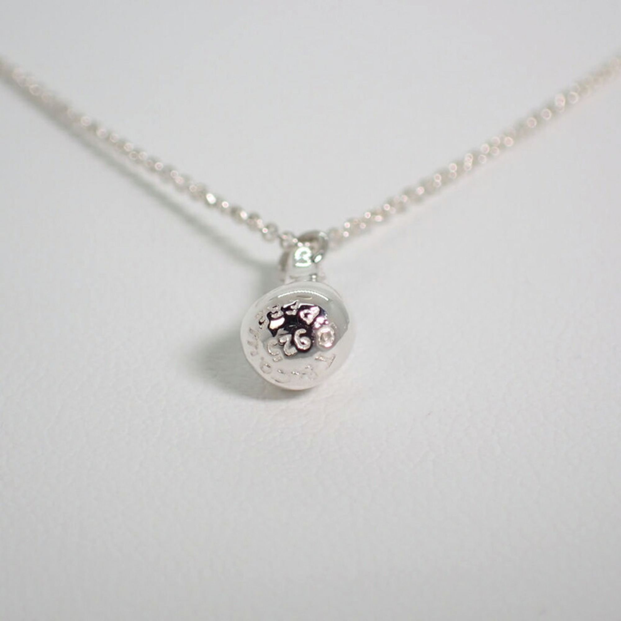 Pre-Owned TIFFANY/ Tiffany 925 teardrop pendant / necklace (Good)