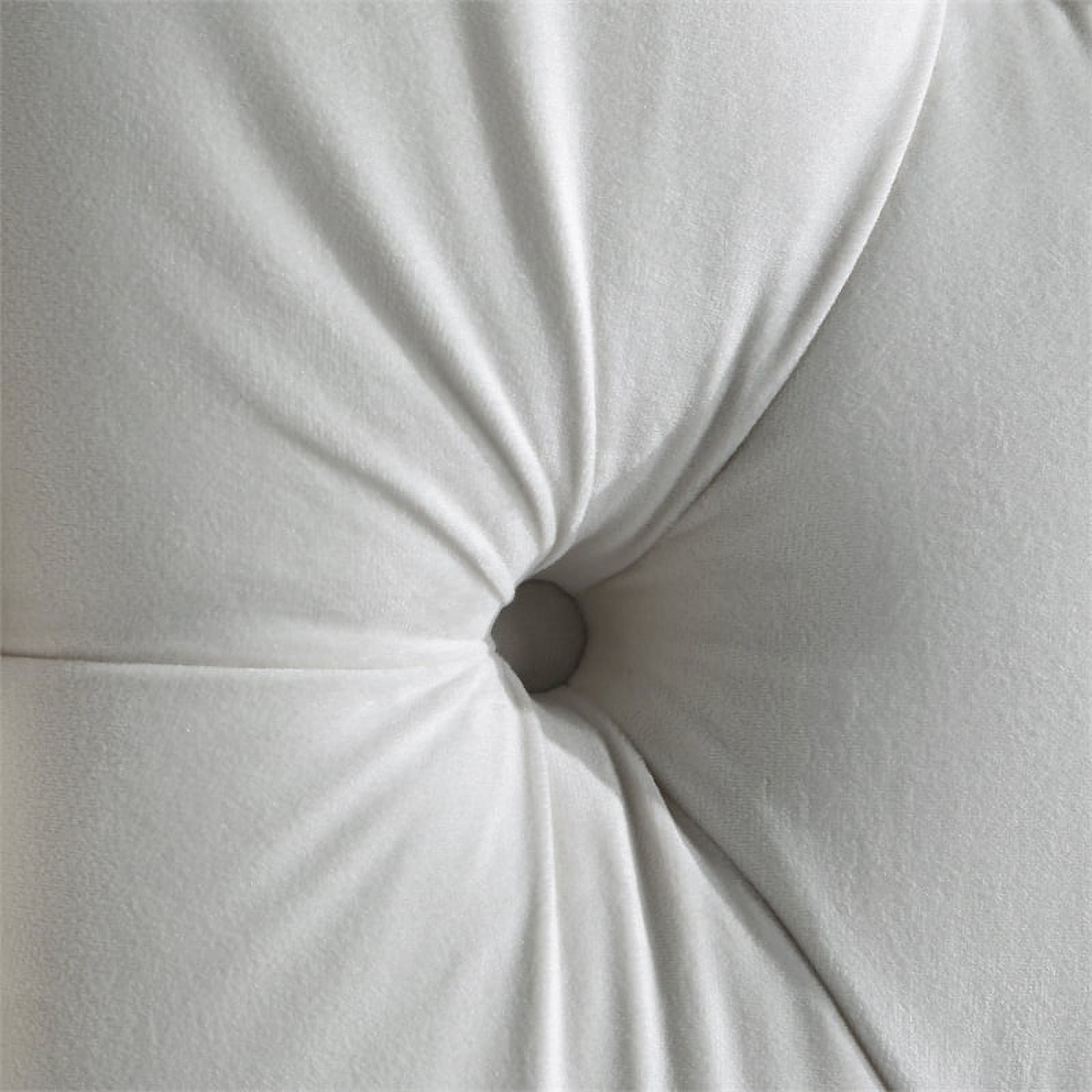 Meridian Furniture Fritz Cream Velvet Queen Bed