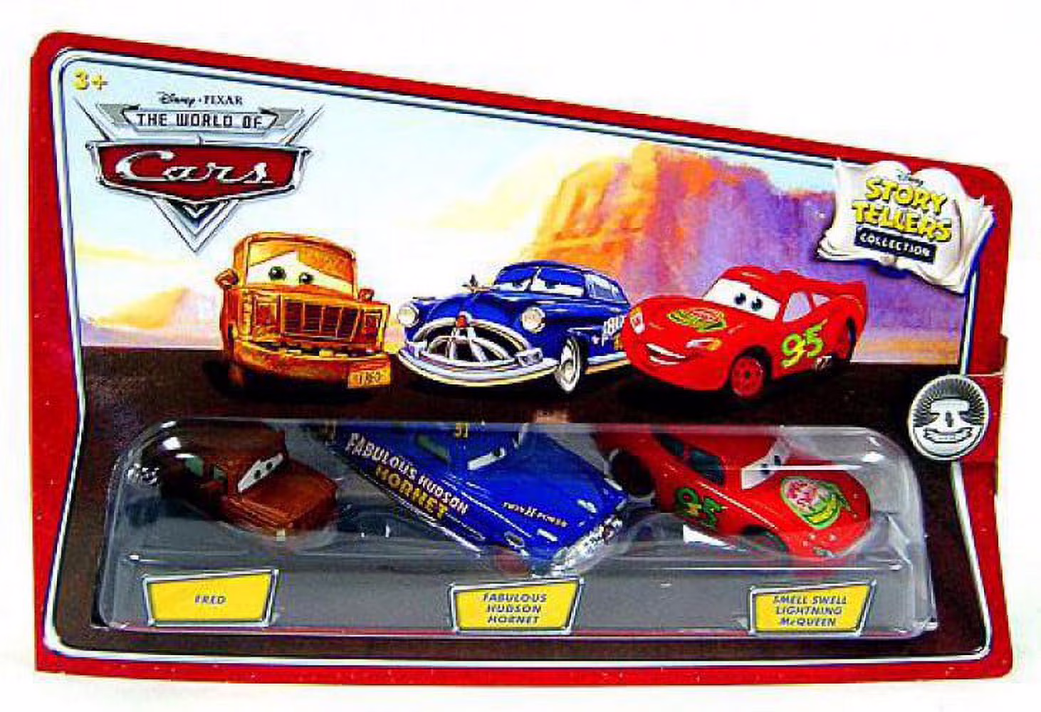 Fred, Fabulous Hudson Hornet & Smell Swell Lightning McQueen Diecast Car 3-Pack