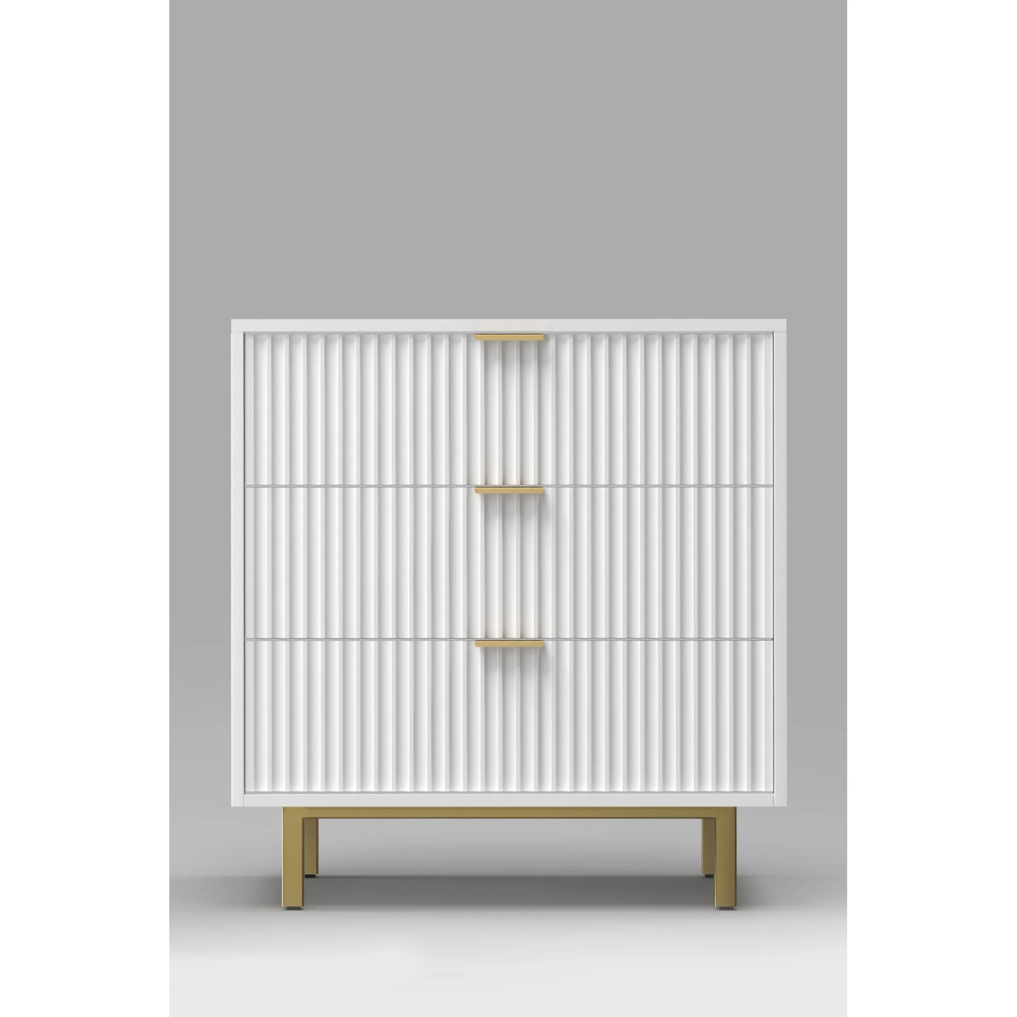 Origins by Alpine Casey 3 Drawer Small Chest in White