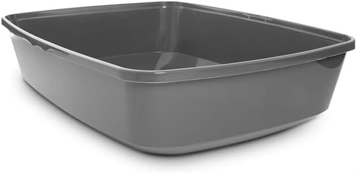 Charcoal Open Cat Litter Box, 19.5