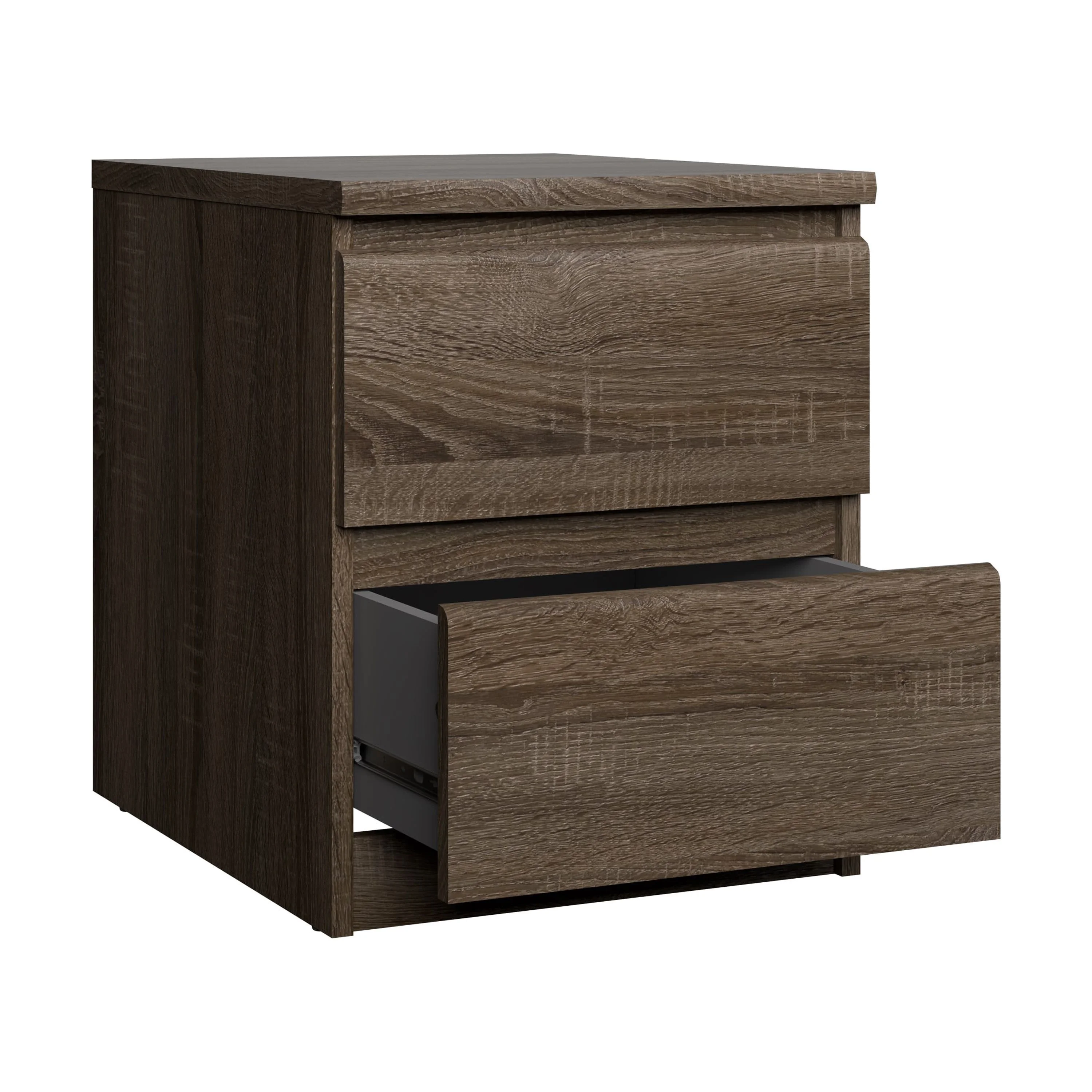 Scottsdale 2 Drawer Nightstand, Truffle Oak