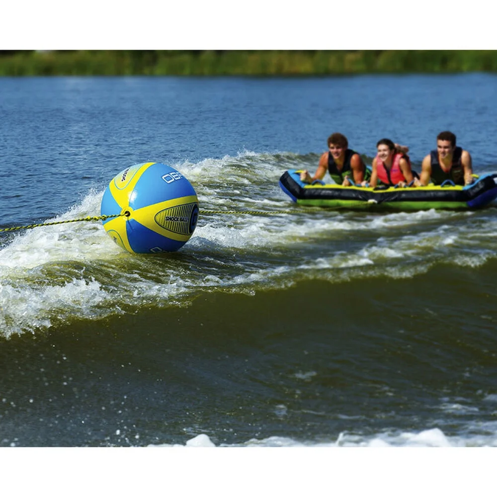 OBrien Barca 2 Kickback 2 Person Towable Tube w/ Shock Ball & Rope Float
