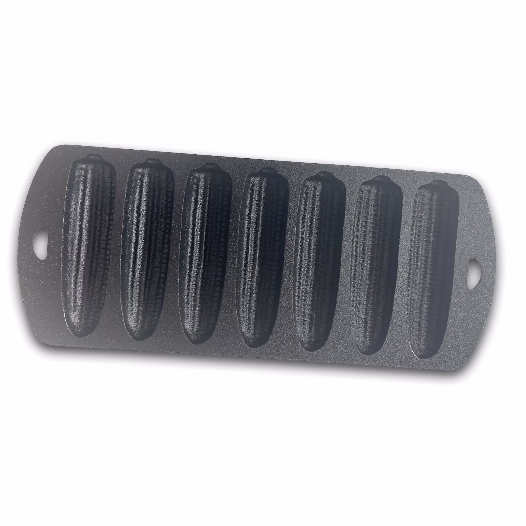 Bayou Classic 12 x 5 Inch Heavy Duty Cast Iron Cornbread Pan with 7 Molds