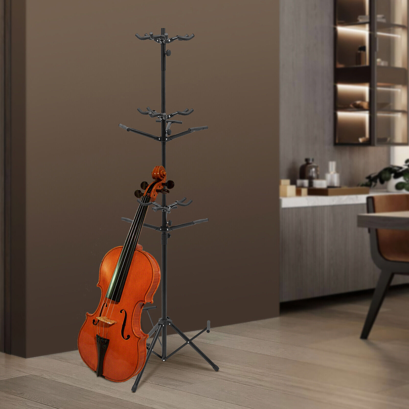 Guitar Holder 9 Guitar Rack Stand Multi-Instrument Guitar Ukulele Bass Holder