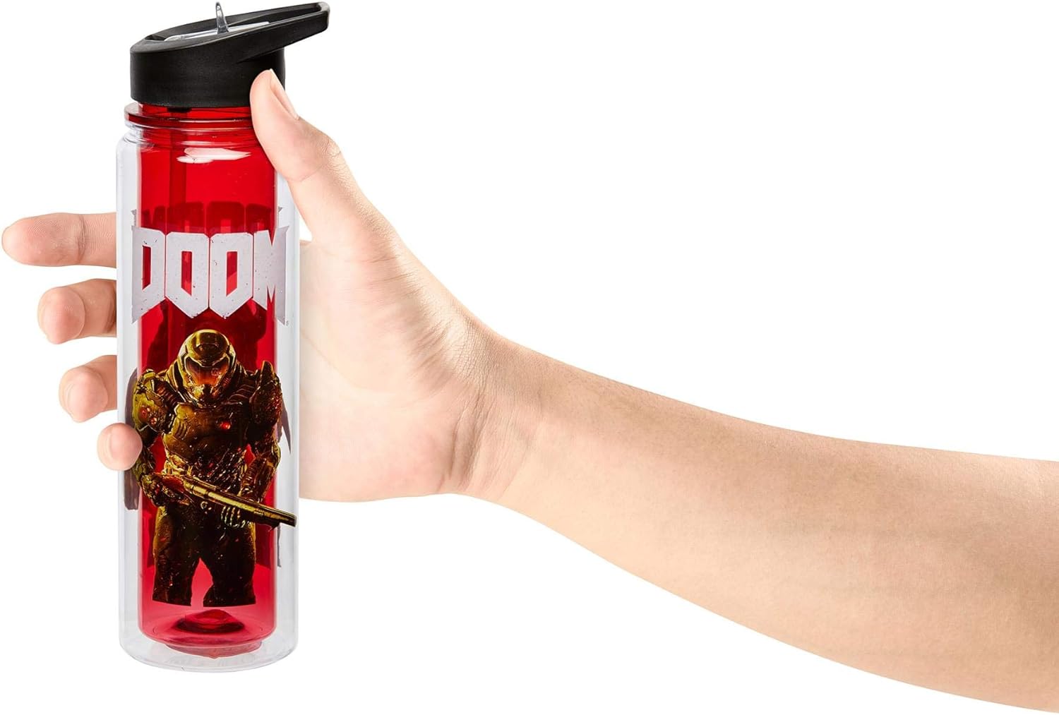 DOOM Cyberdemon 16Oz Double Walled Plastic Water Bottle