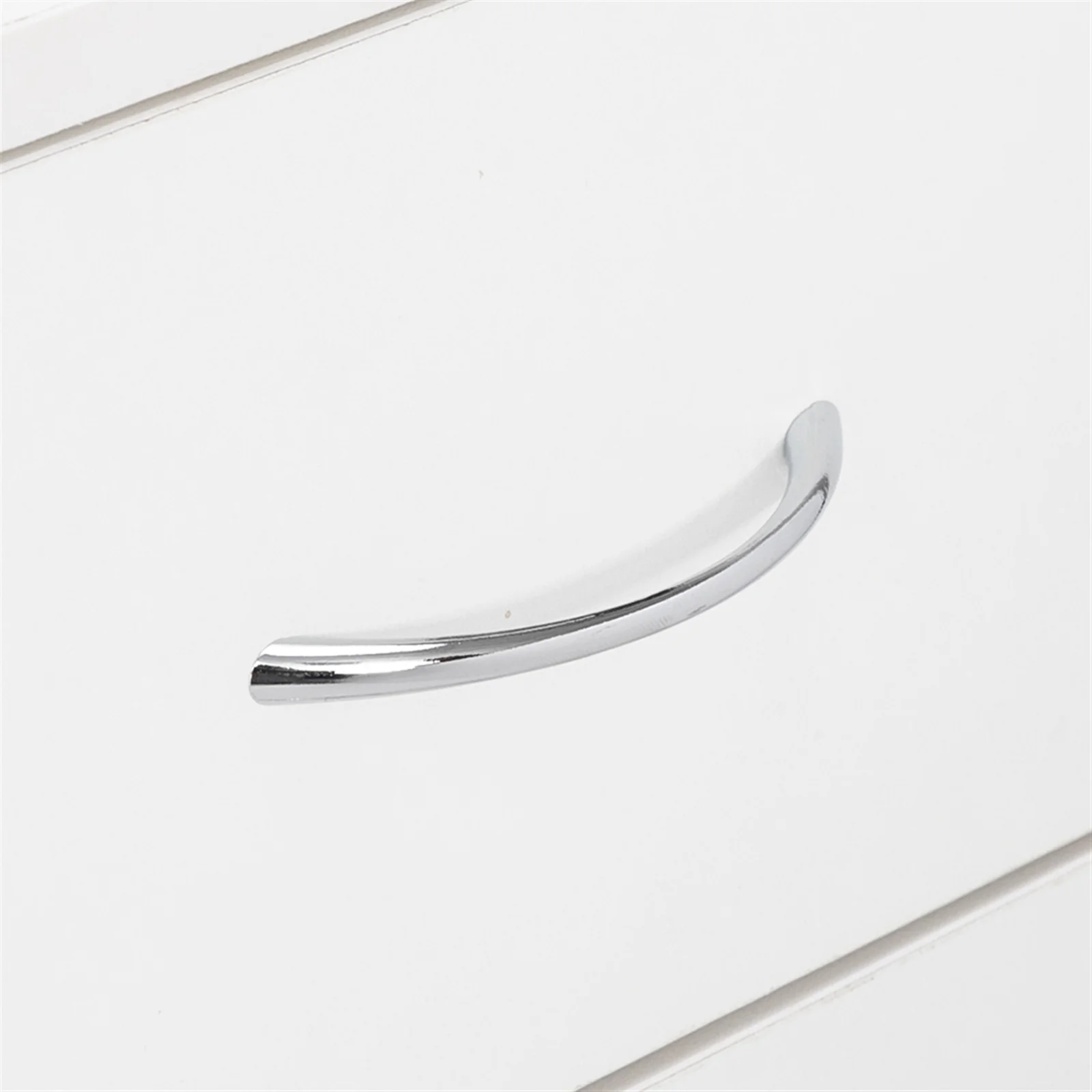 MDF Wood Simple 4-Drawer Dresser White