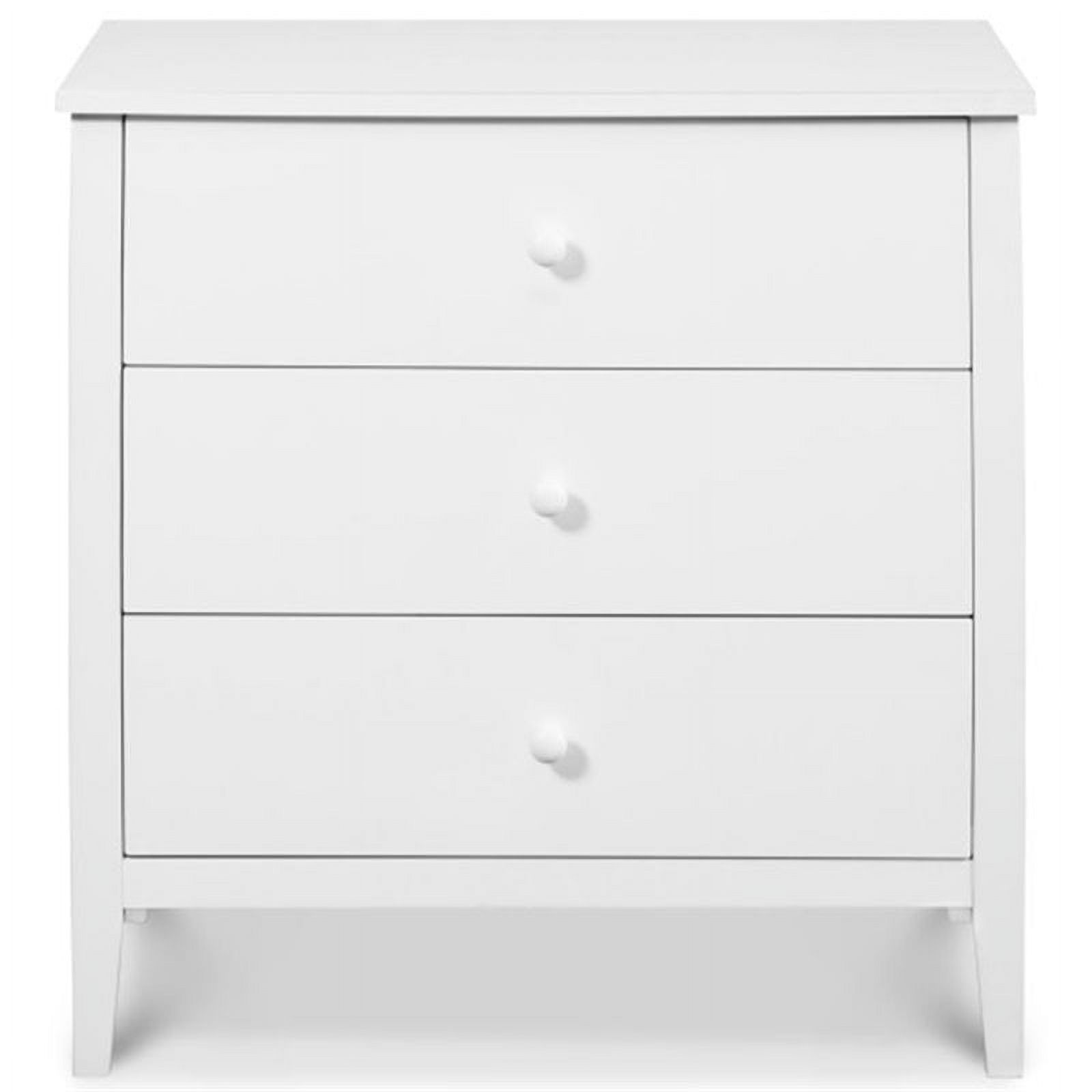 4-in-1 Convertible Crib and Dresser with Removable Changing Tray Set in White