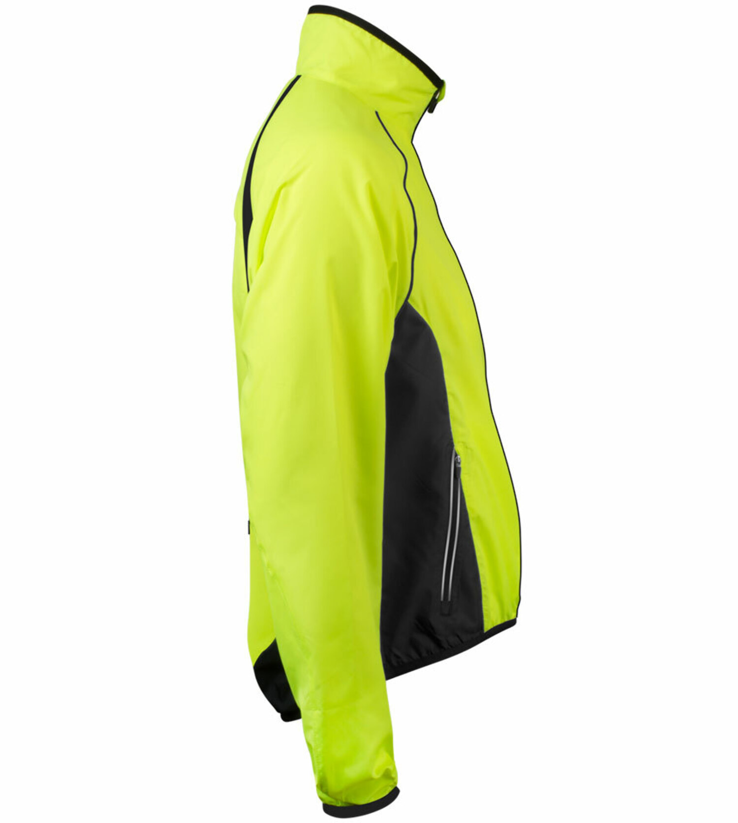 Aero Tech Men's Windproof Packable Safety Jacket - High Visibility Windbreaker