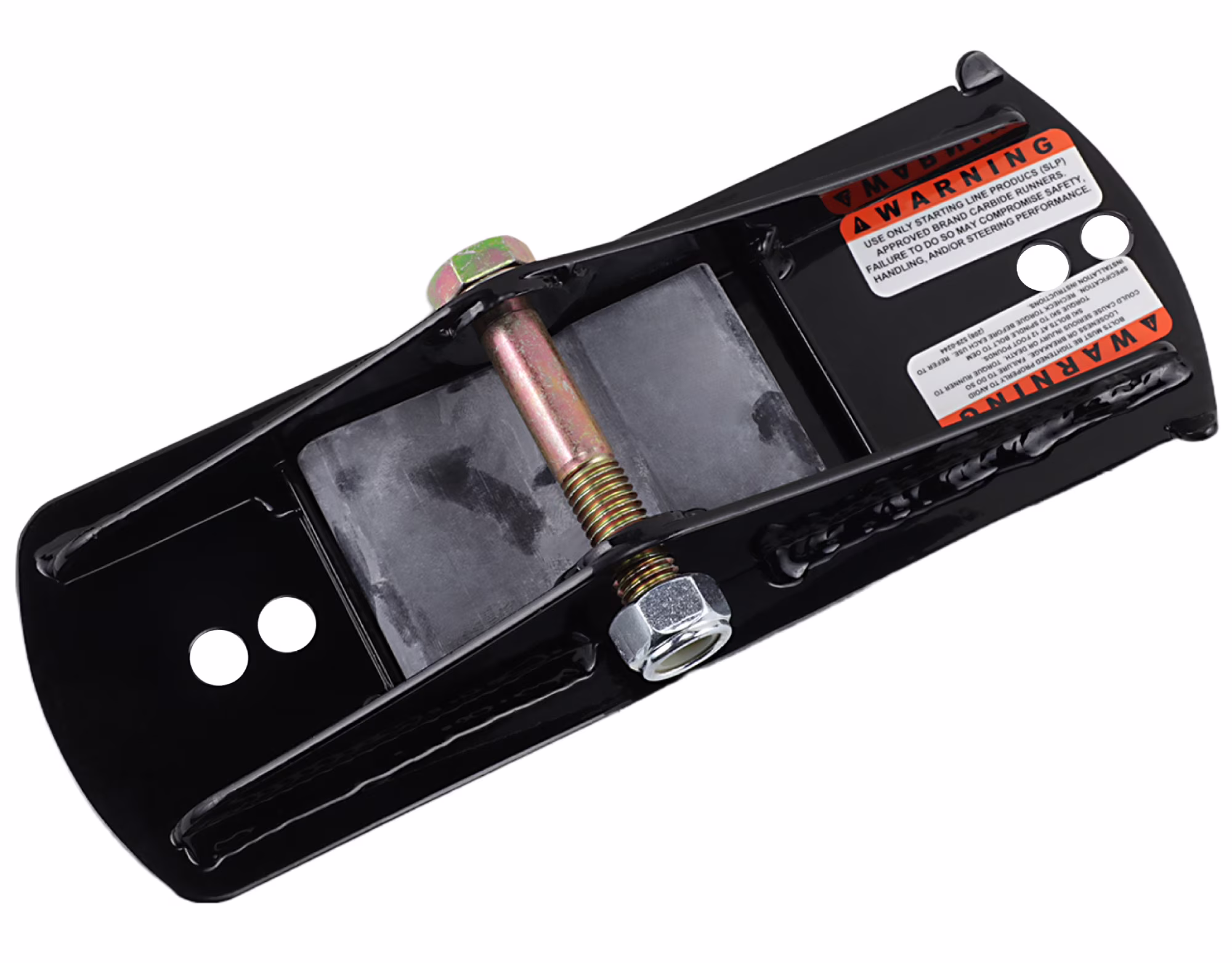 SLP Standard Black Ski Mounting Saddle Bracket w/Bolt & Rubber Damper (35-136)