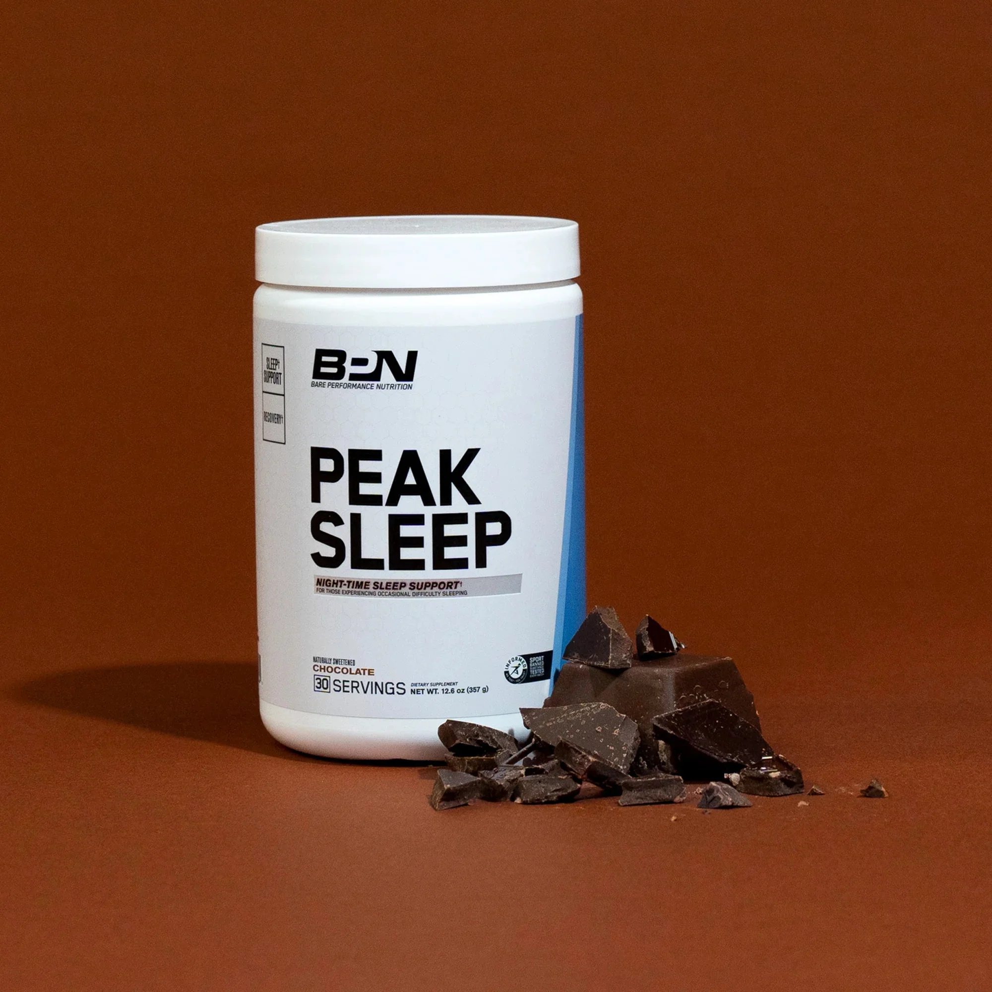 Bare Performance Nutrition Peak Sleep Night-Time Sleep Support Supplement, Orange Dreamsicle, 30 Servings