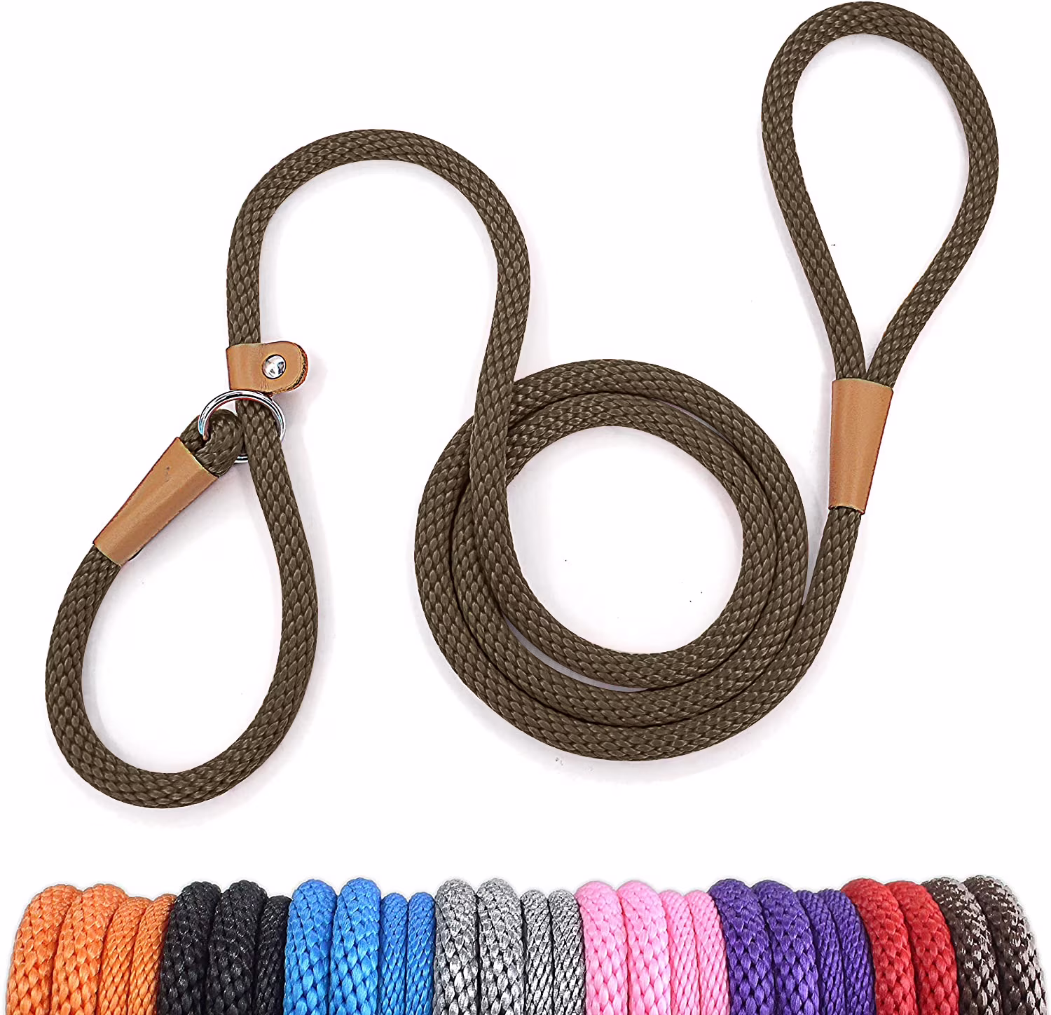 lynxking Slip Lead Dog Leash 6 FT x 1/2 inches Strong Braided Dog Rope for Small Medium Large Dogs