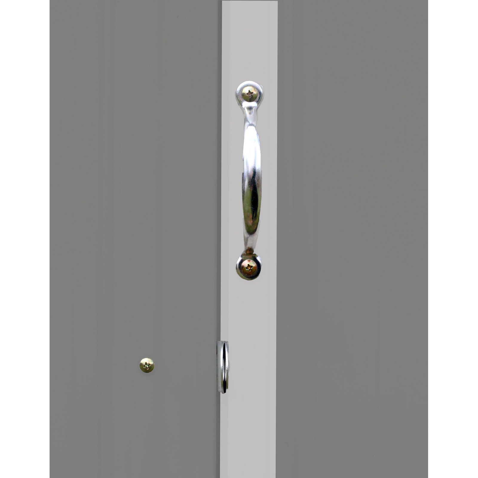 Arrow Sheds EZ6565LVCRCC EZEE Shed - 6 ft. x 5 ft. x 6 ft. Cream w/Charcoal Trim