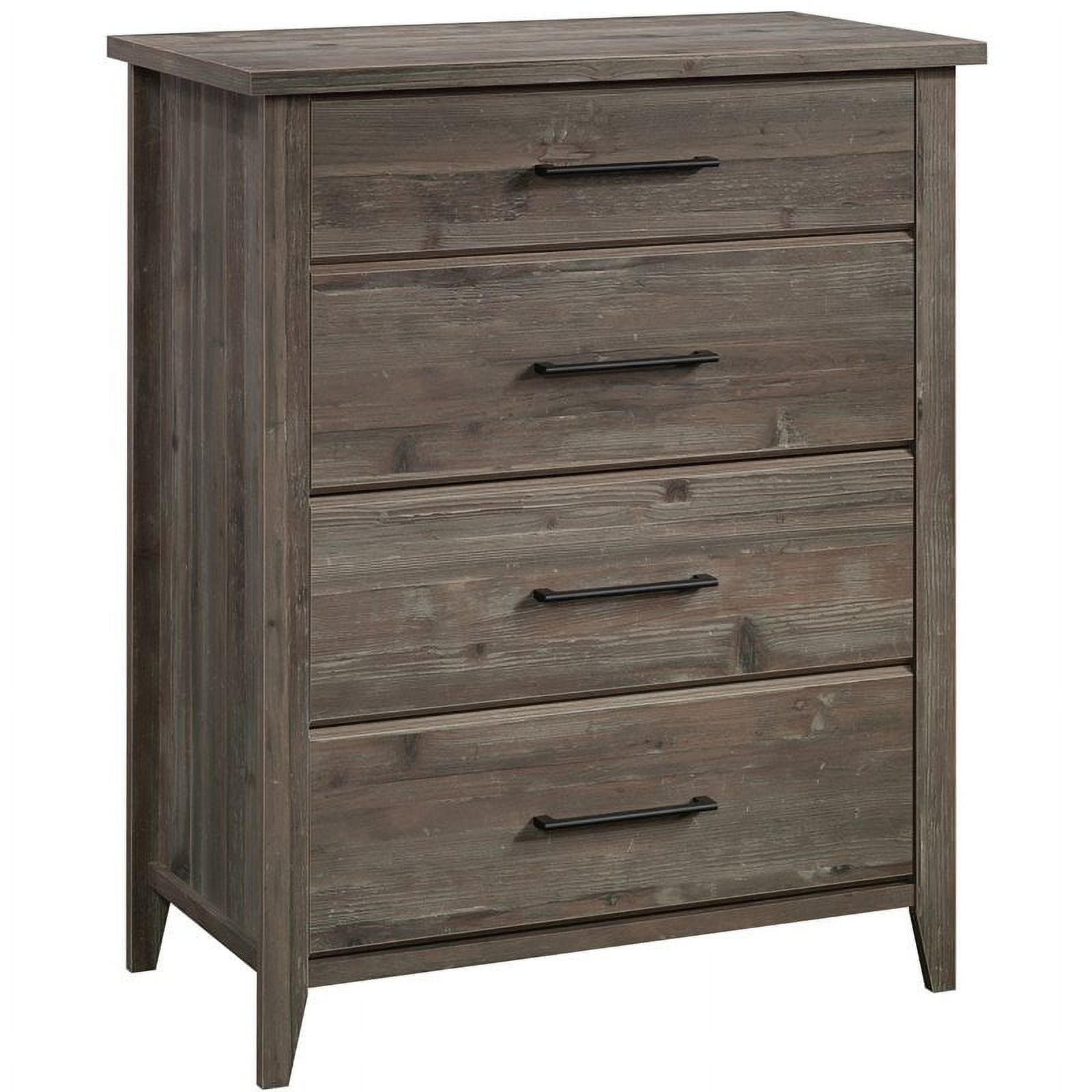 Pemberly Row Engineered Wood 4-Drawer Bedroom Chest in Pebble Pine